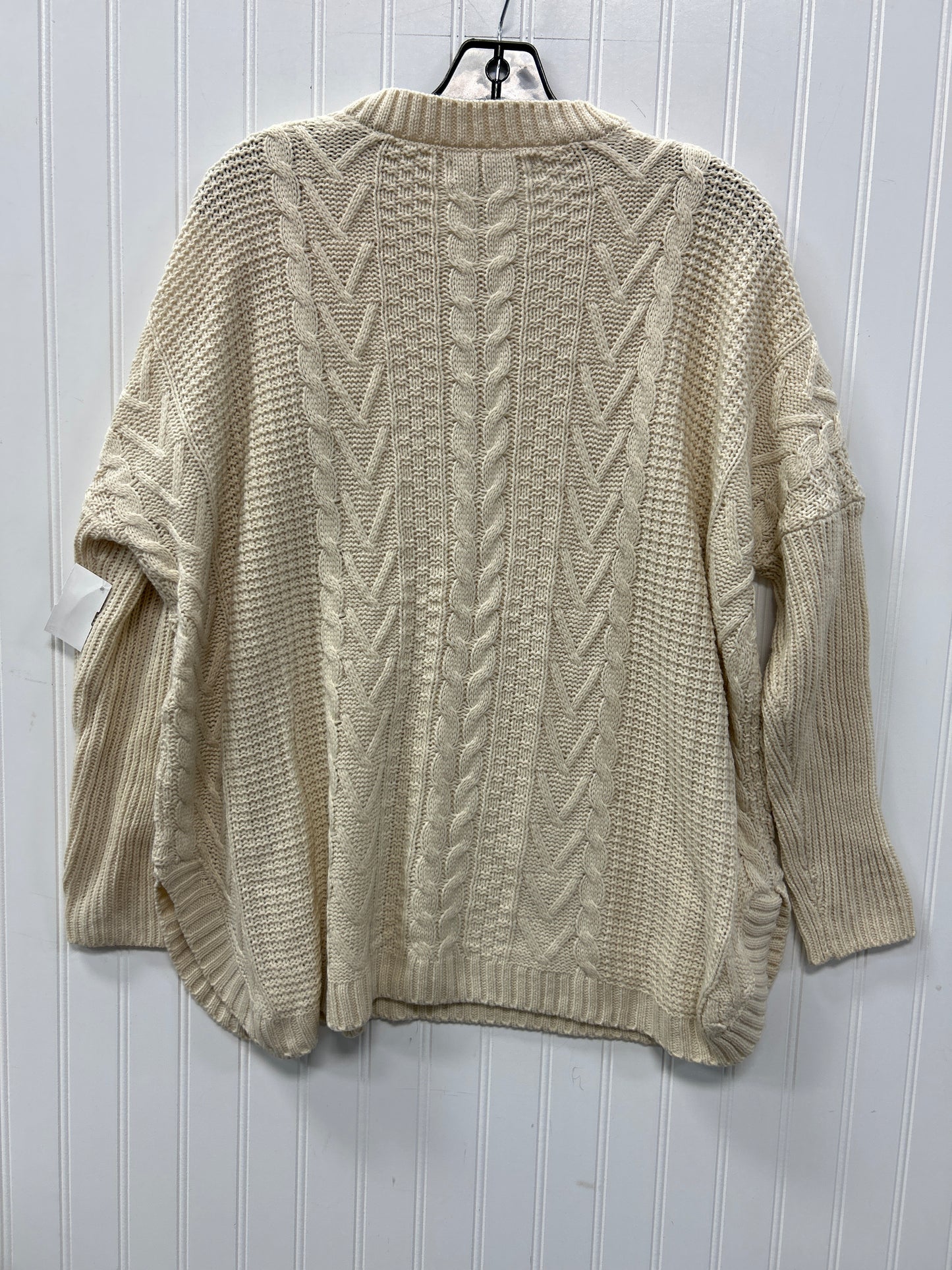 Sweater By Natural Reflections In Cream, Size:M