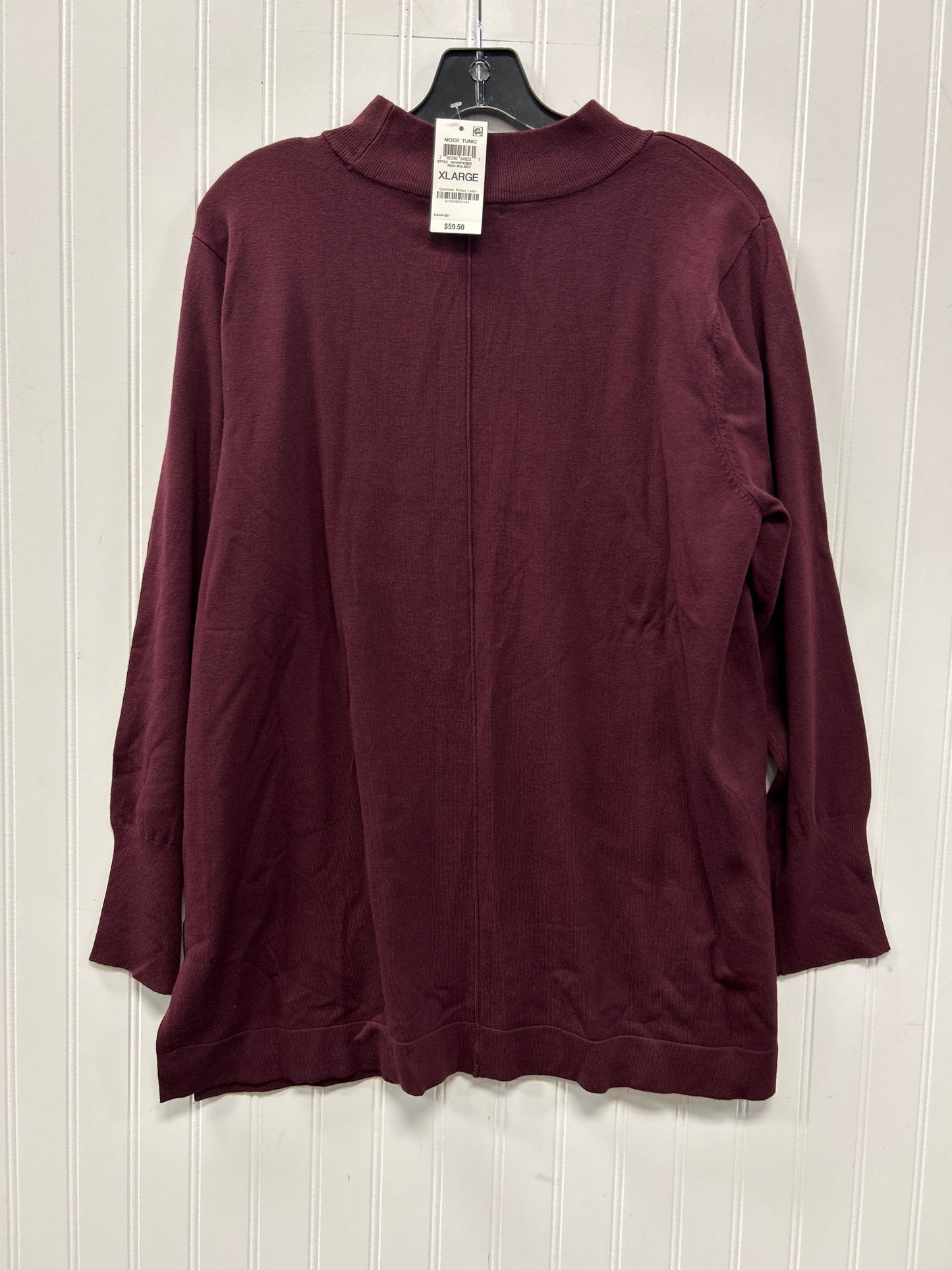 Top Ls By Alfani In Maroon, Size:Xl NWT