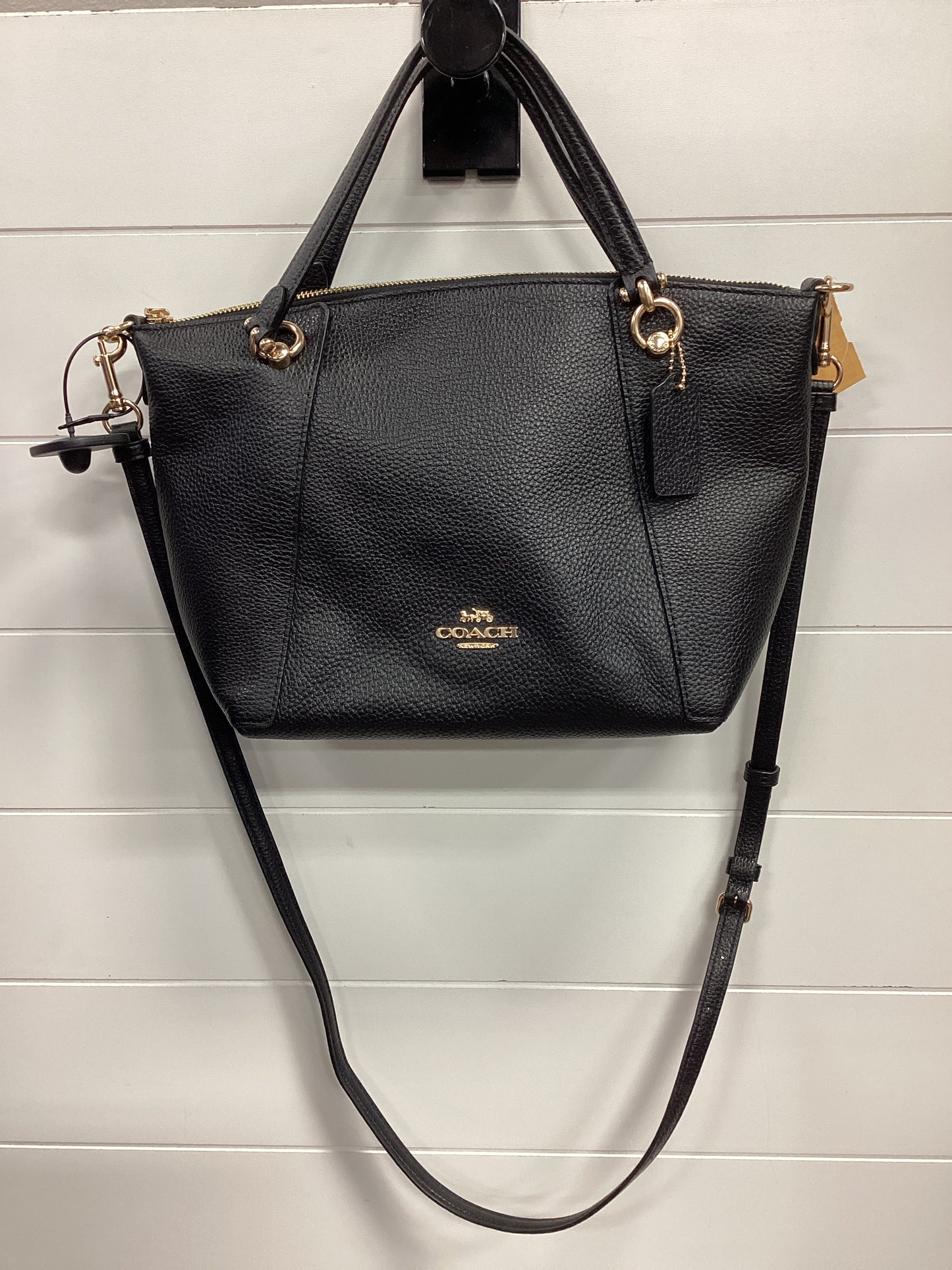 Handbag Designer By Coach In Black, Size:Medium