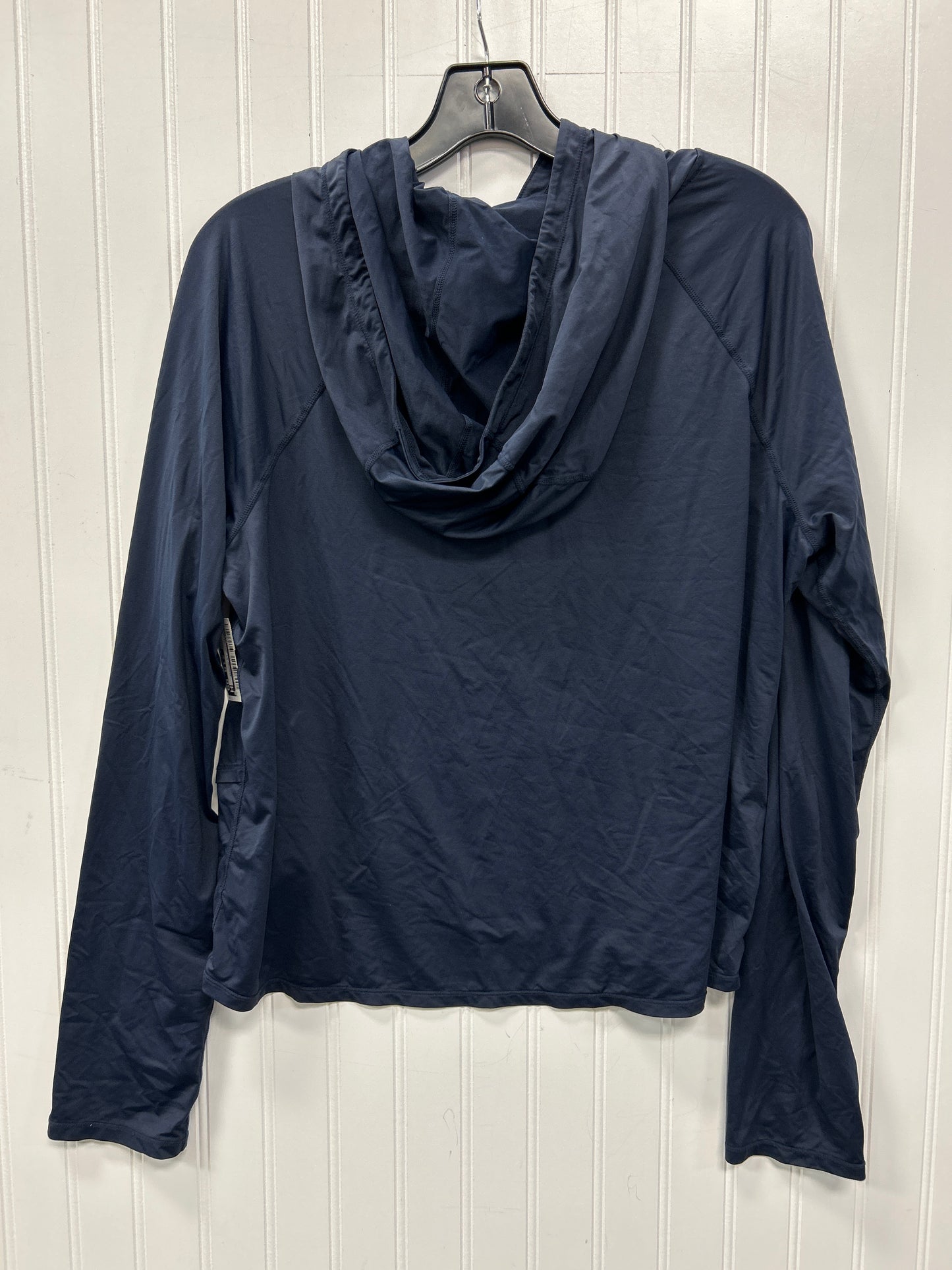 Athletic Top Ls Hoodie By Athleta In Navy, Size:Xl
