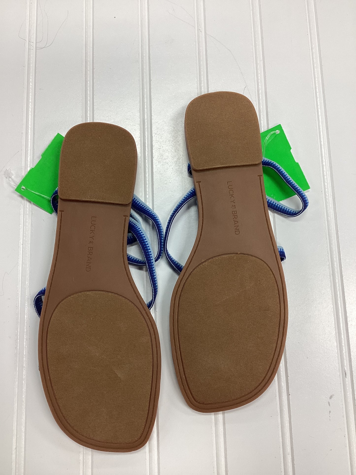 Sandals Flats By Lucky Brand In Blue, Size:7.5 NEW