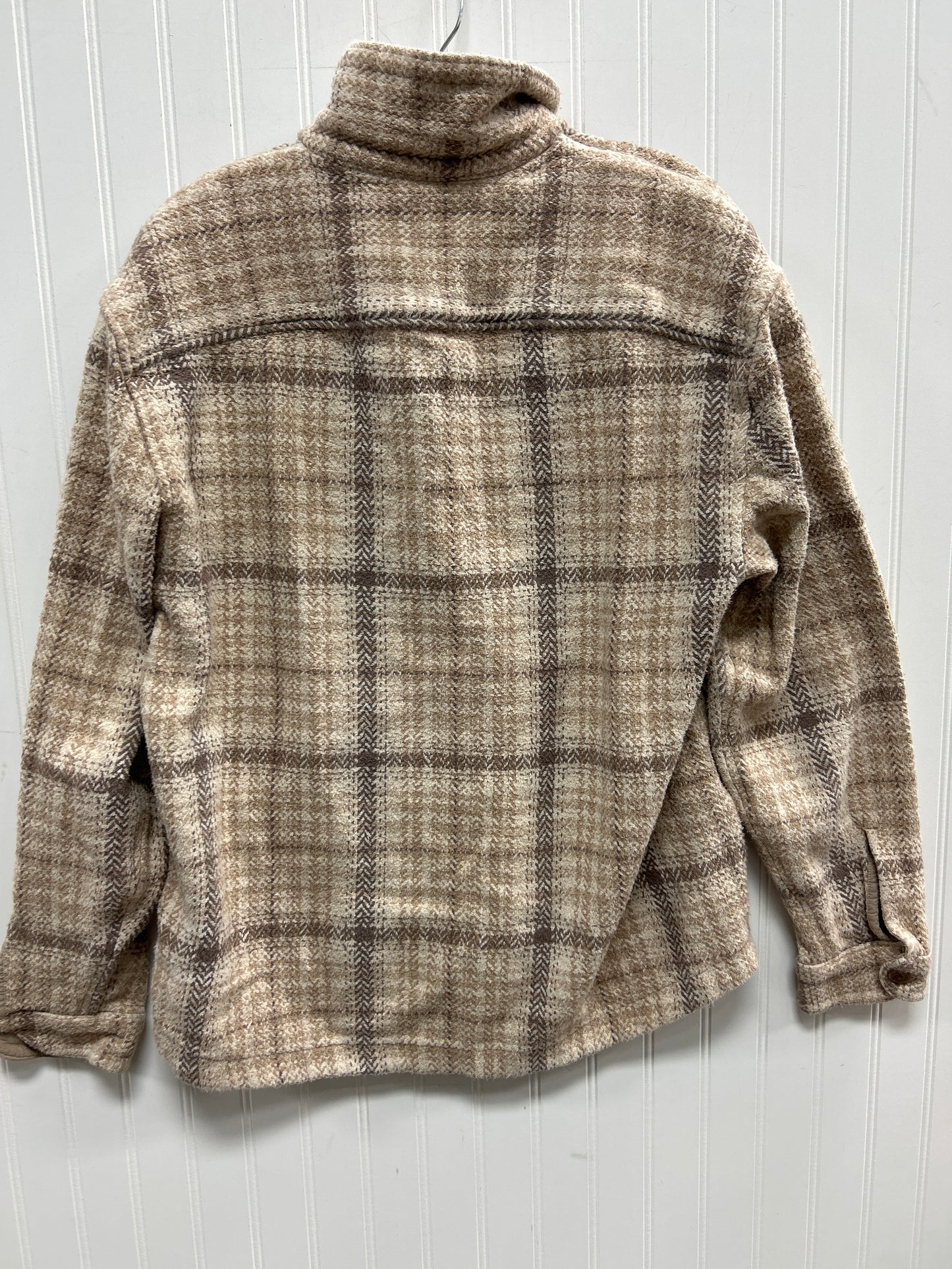 Jacket Fleece By Abercrombie And Fitch In Cream, Size:M