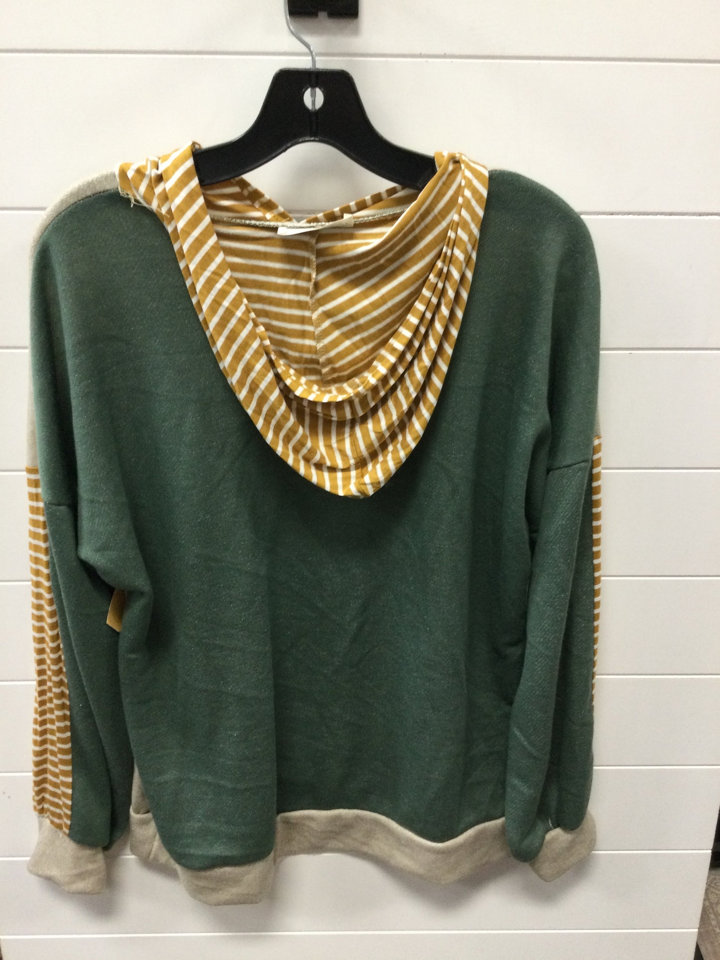 Sweatshirt Hoodie By Lovely Melody In Beige, Size:L