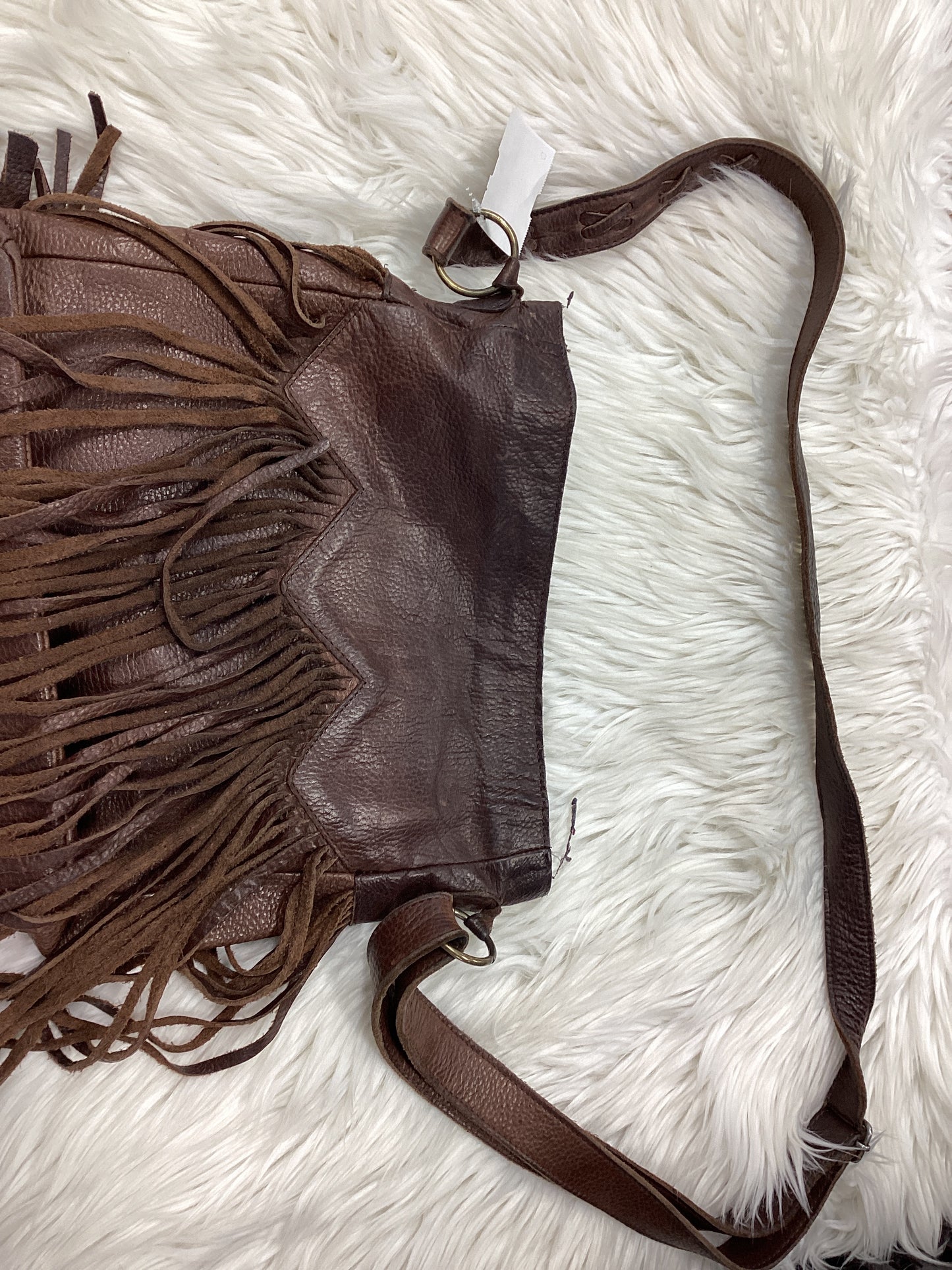 Crossbody Leather By Cmc In Brown, Size:Medium