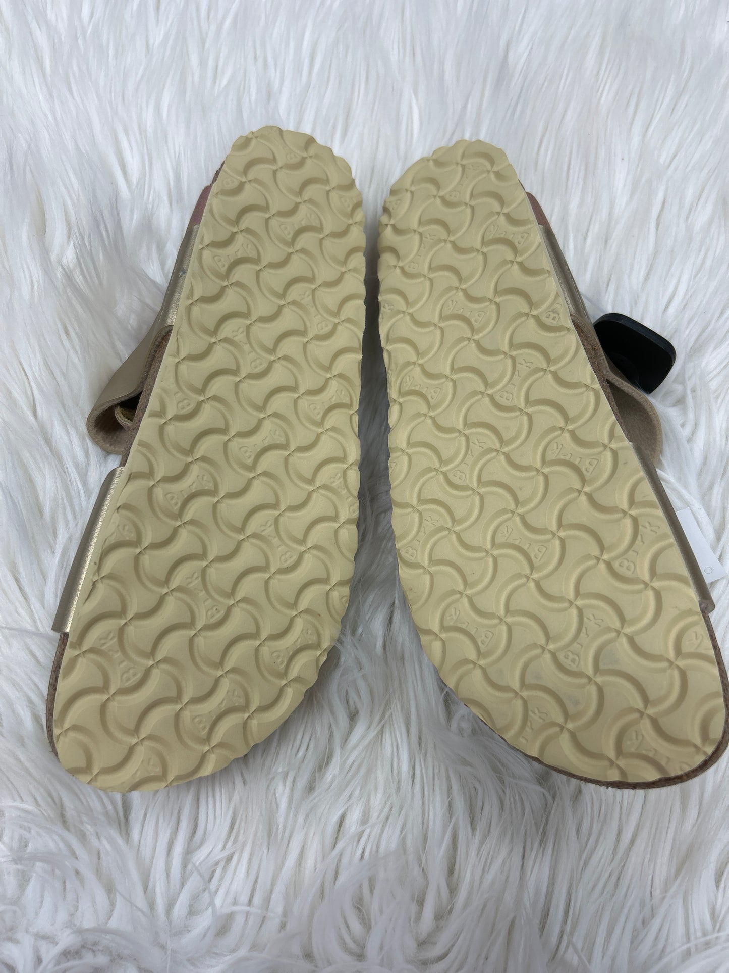 Sandals Flats By Birkenstock In Bronze, Size:11