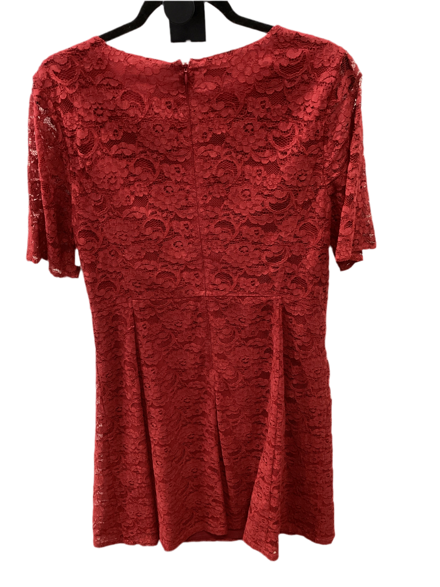 Dress Casual Midi By Talbots In Red, Size:14