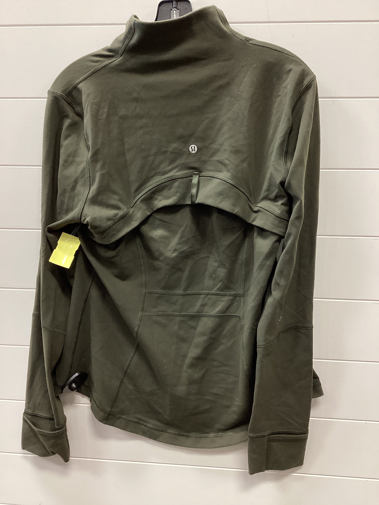 Athletic Jacket By Lululemon In Green, Size:12