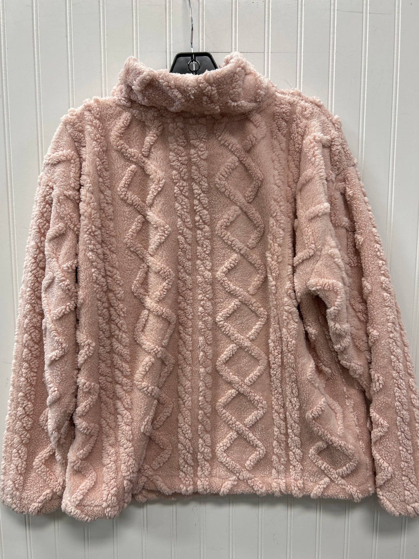 Sweatshirt Collar By Eddie Bauer In Pink, Size:M