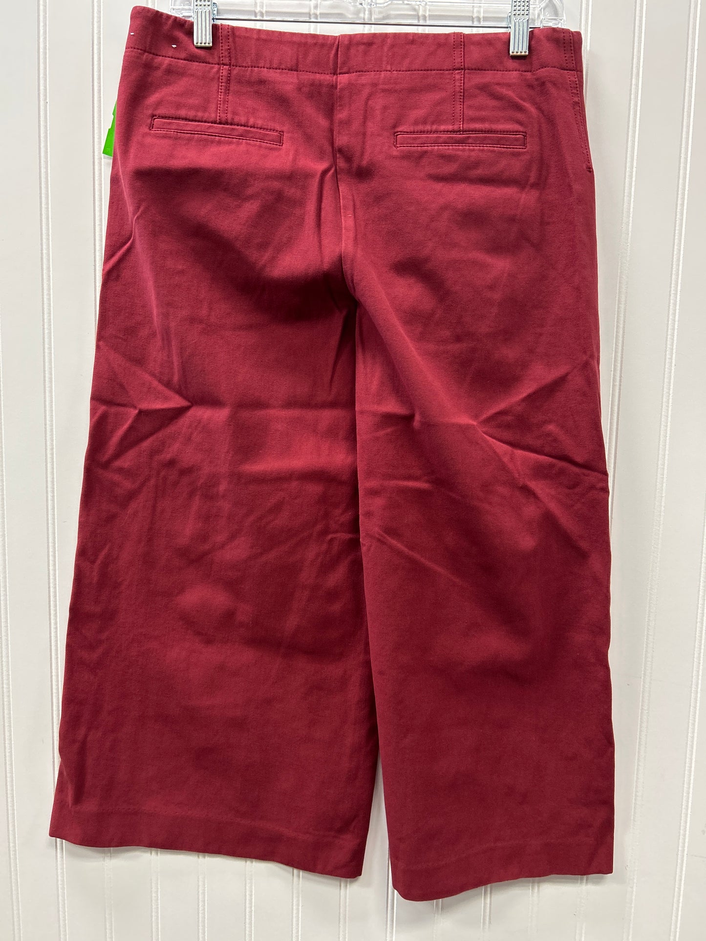 Pants Cropped By Ann Taylor In Red, Size:10