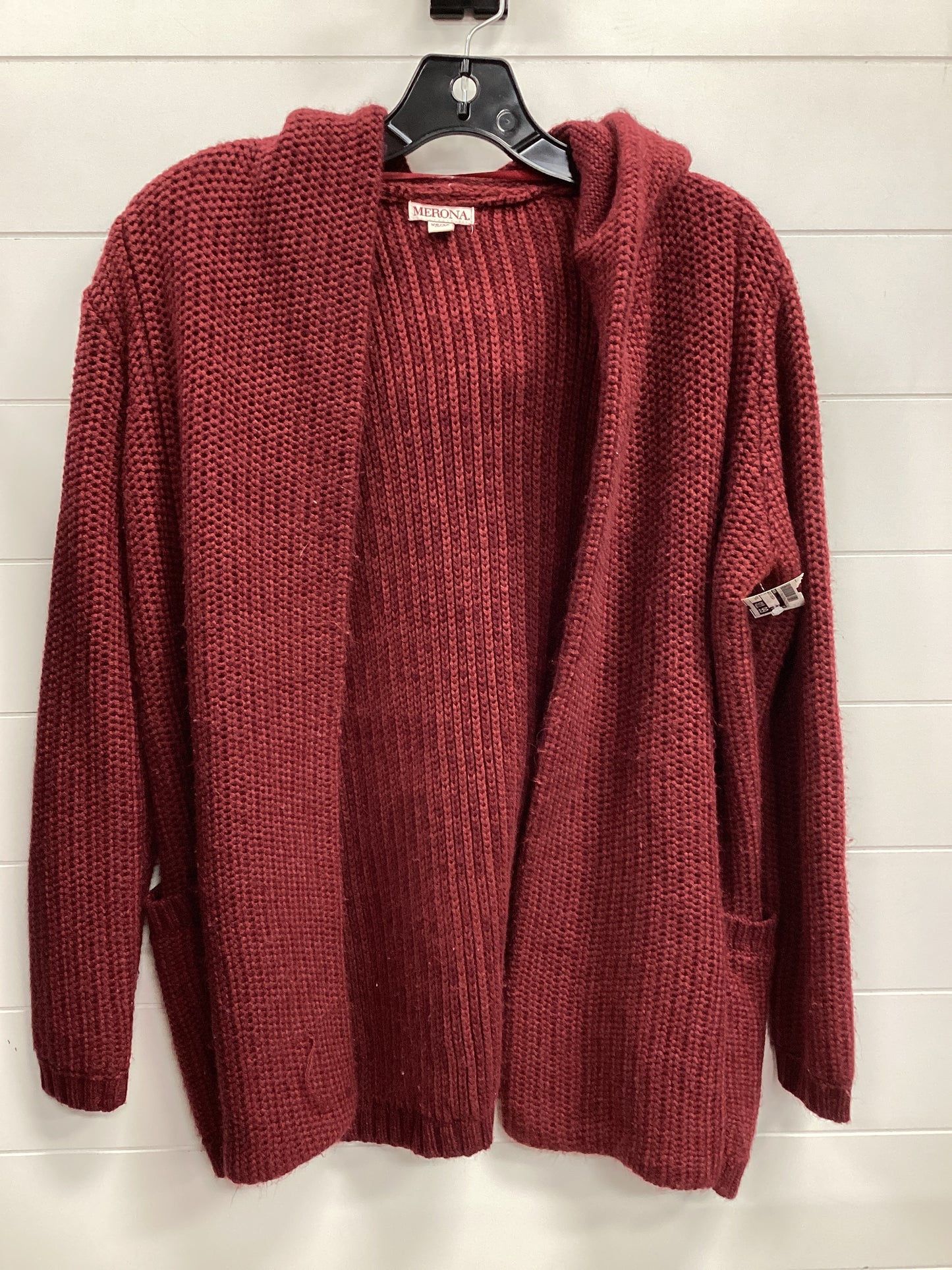 Sweater Cardigan By Merona In Red, Size:Xs