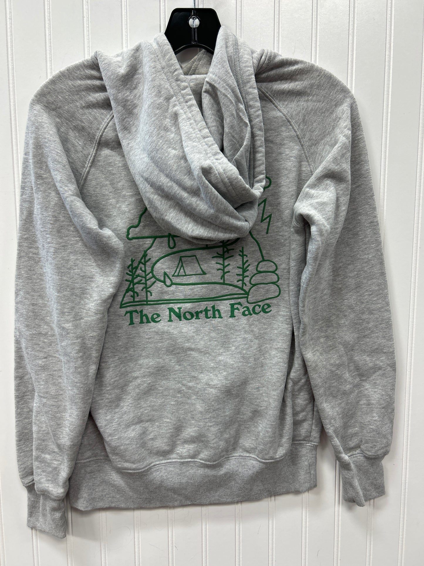 Athletic Sweatshirt Hoodie By The North Face In Grey, Size:Xs