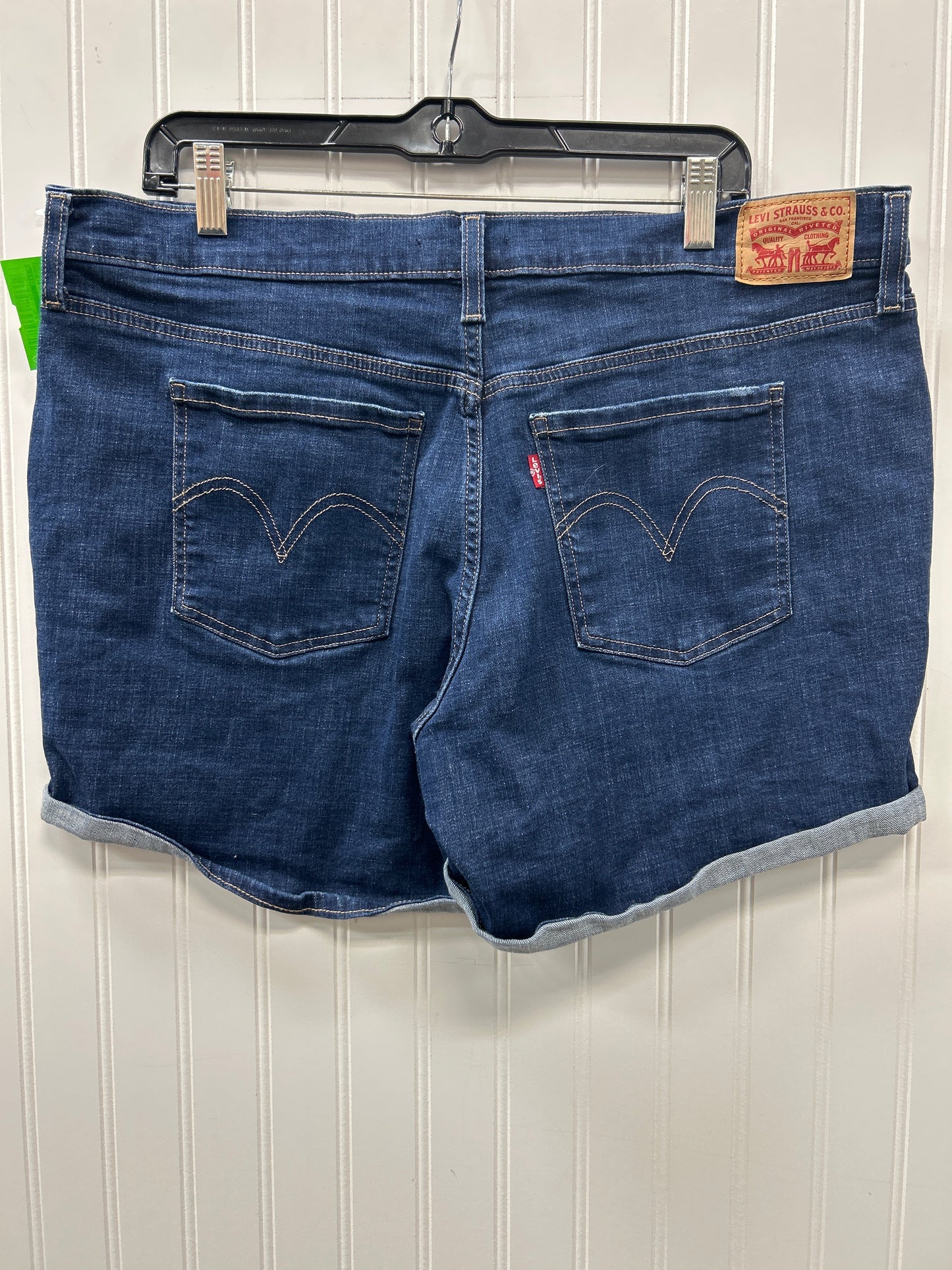 Shorts By Levis In Blue Denim, Size:14
