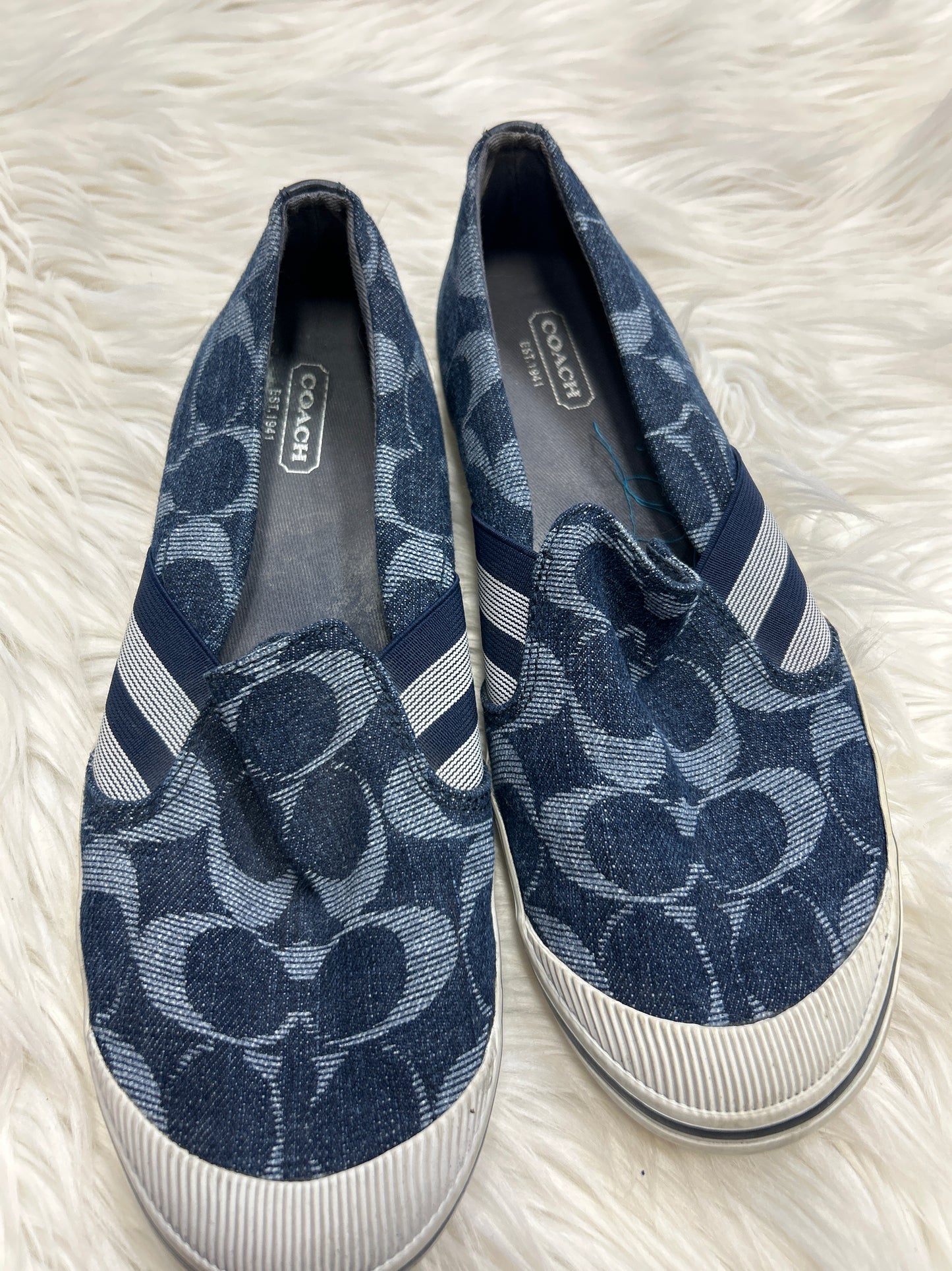 Shoes Designer By Coach In Blue, Size:6