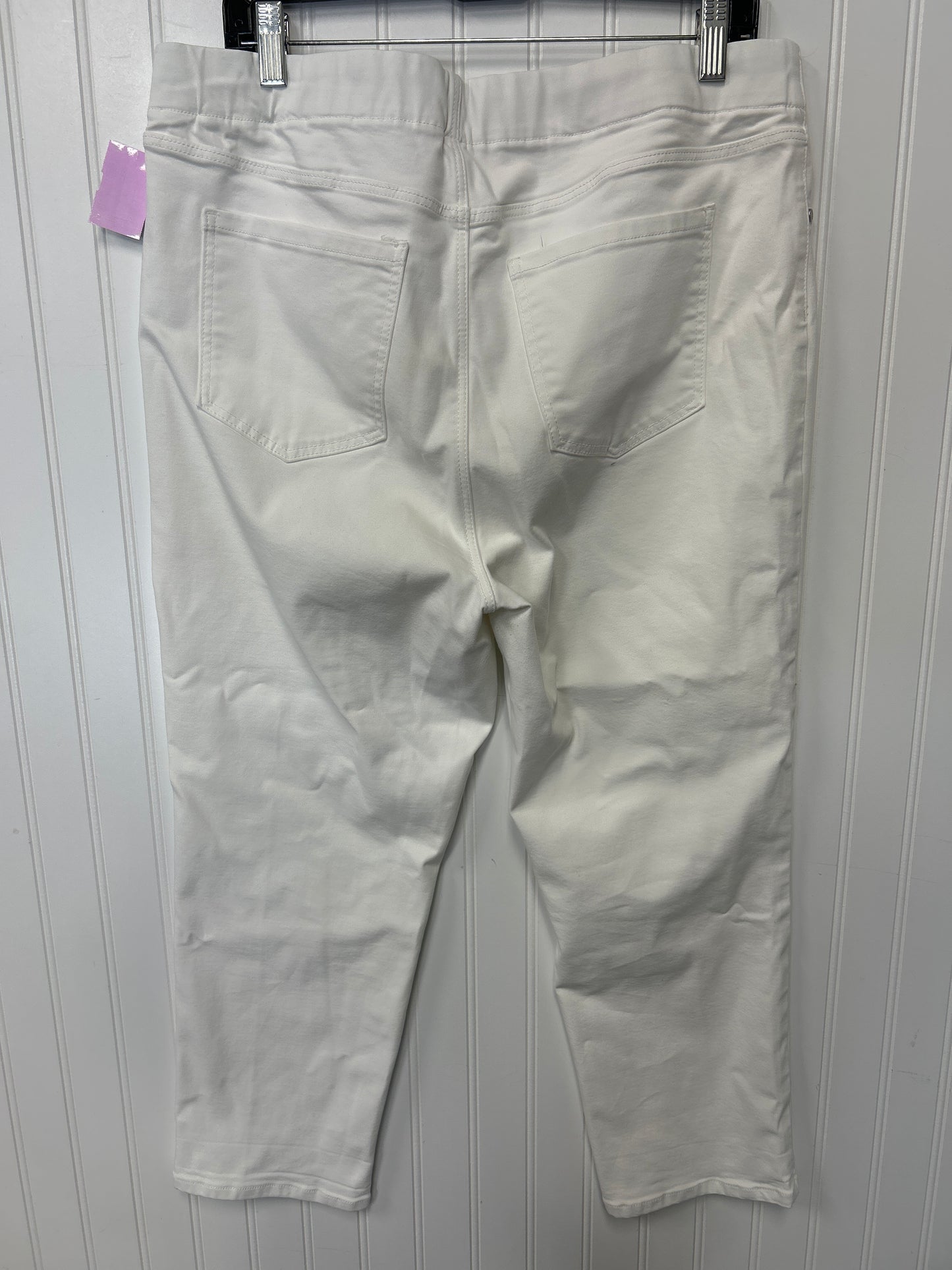 Capris By Liverpool In White, Size:16