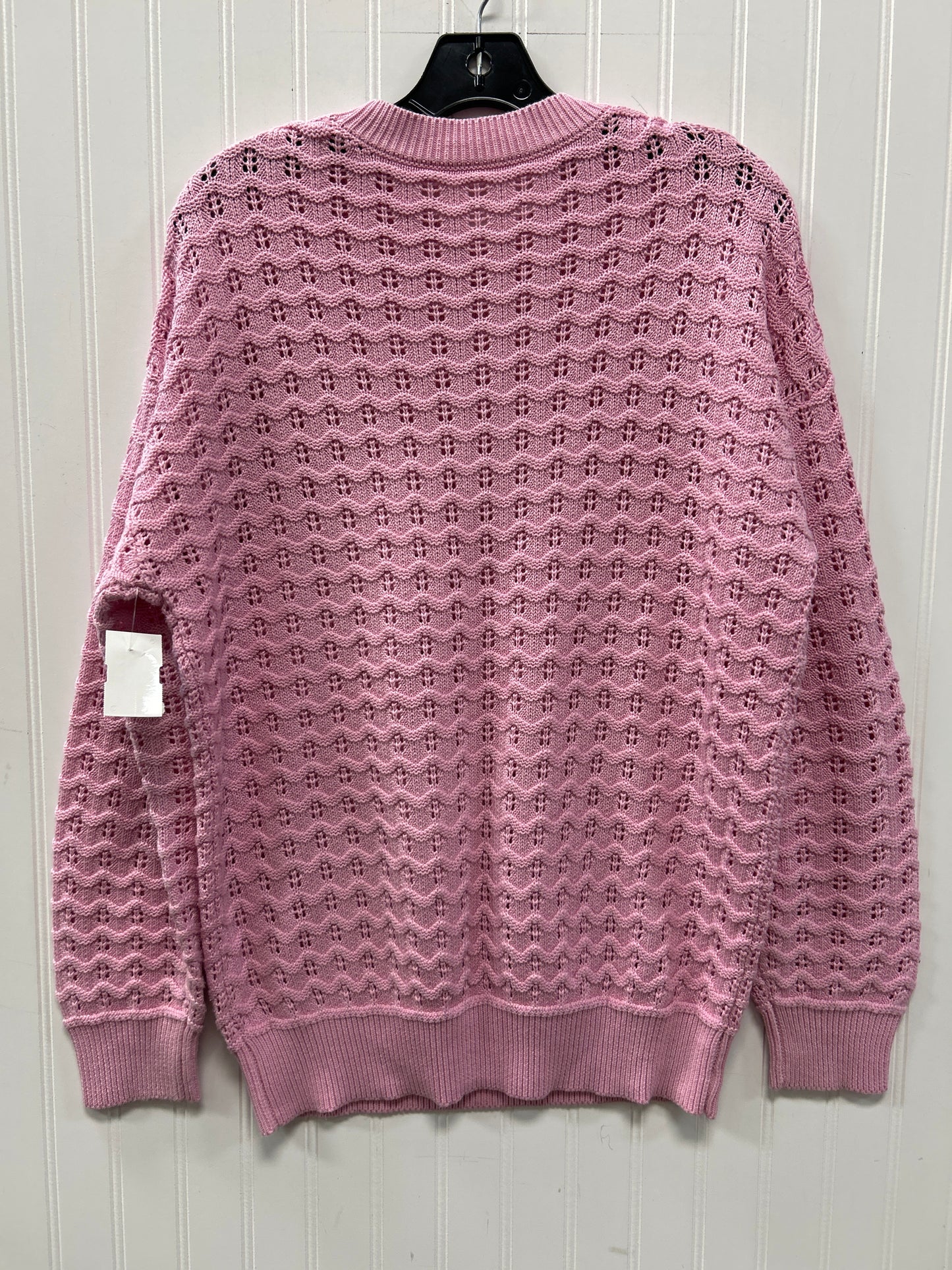 Sweater By Clothes Mentor In Pink, Size:M
