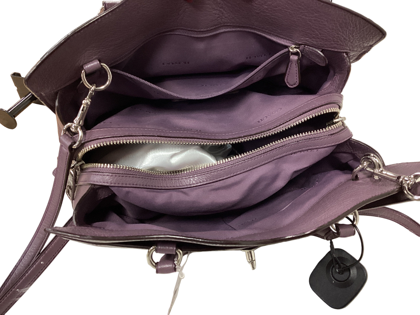 Handbag Designer By Coach In Purple, Size:Large