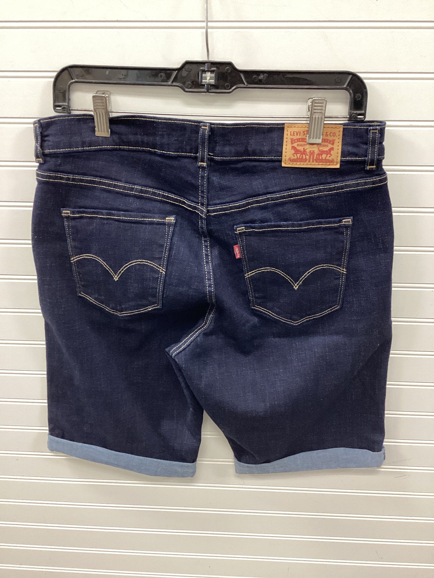 Shorts By Levis In Blue Denim, Size:8