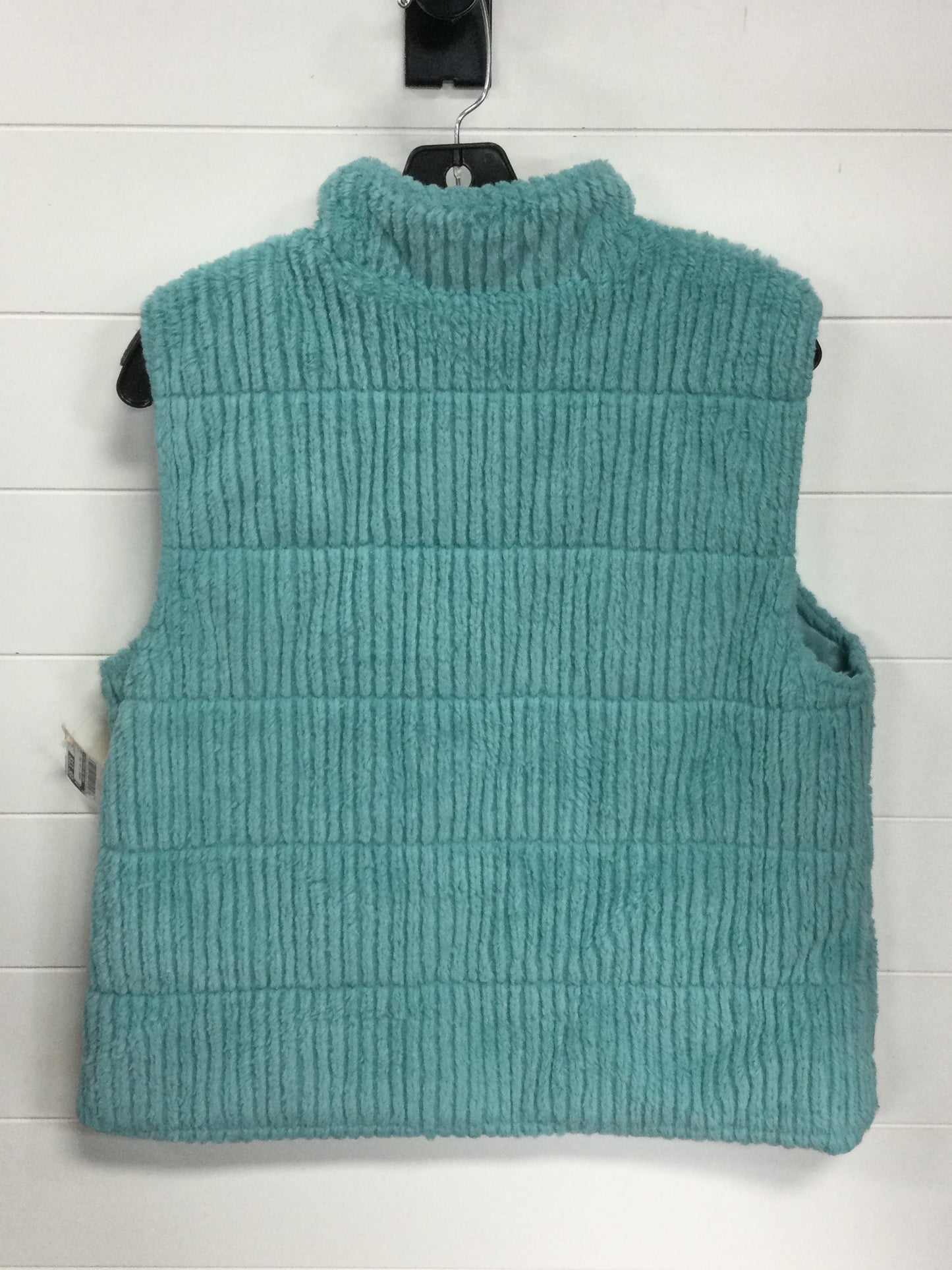 Vest Faux Fur & Sherpa By Christopher And Banks In Blue, Size:M