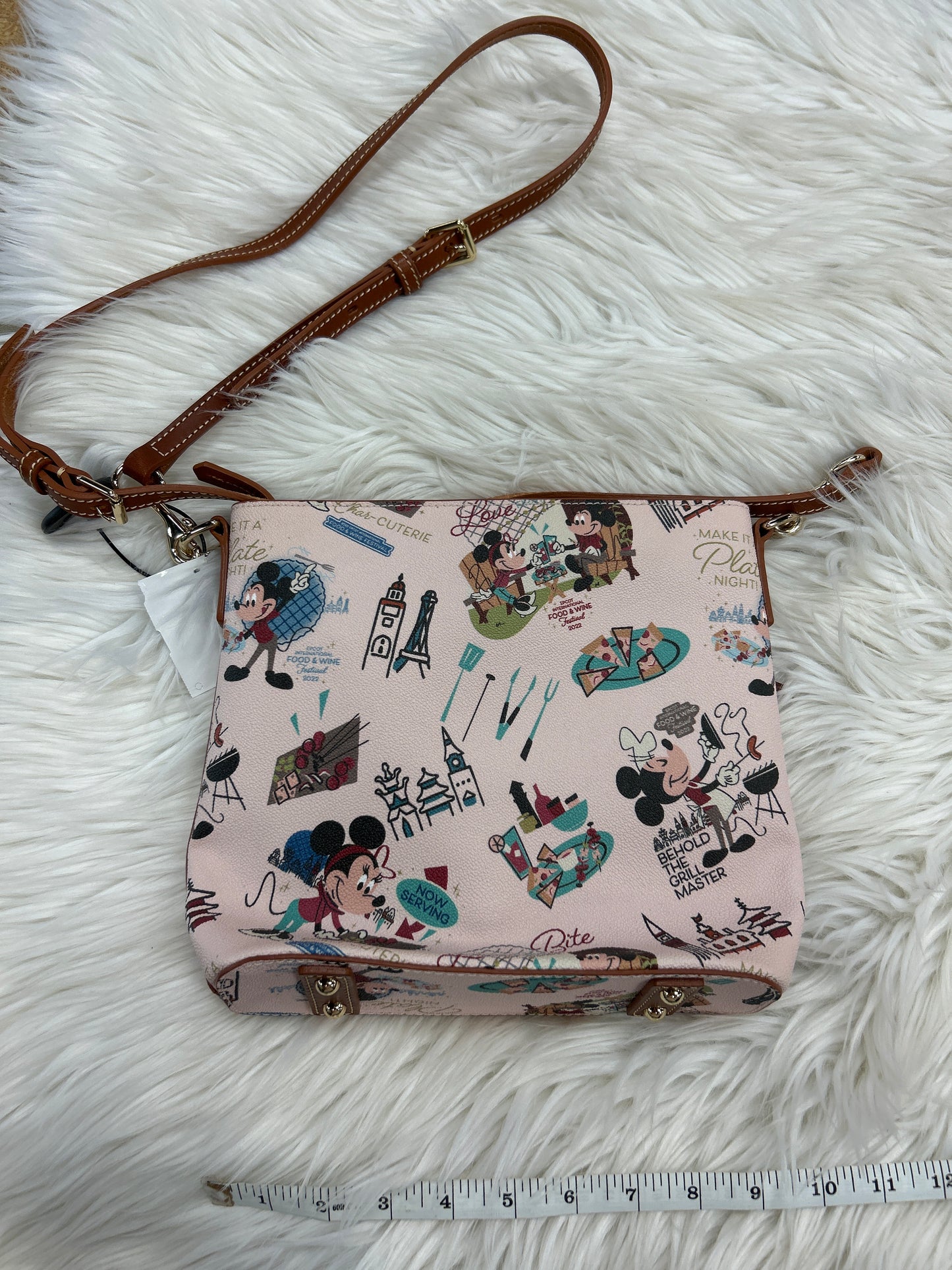 Crossbody Designer By Dooney And Bourke In Pink, Size:Medium