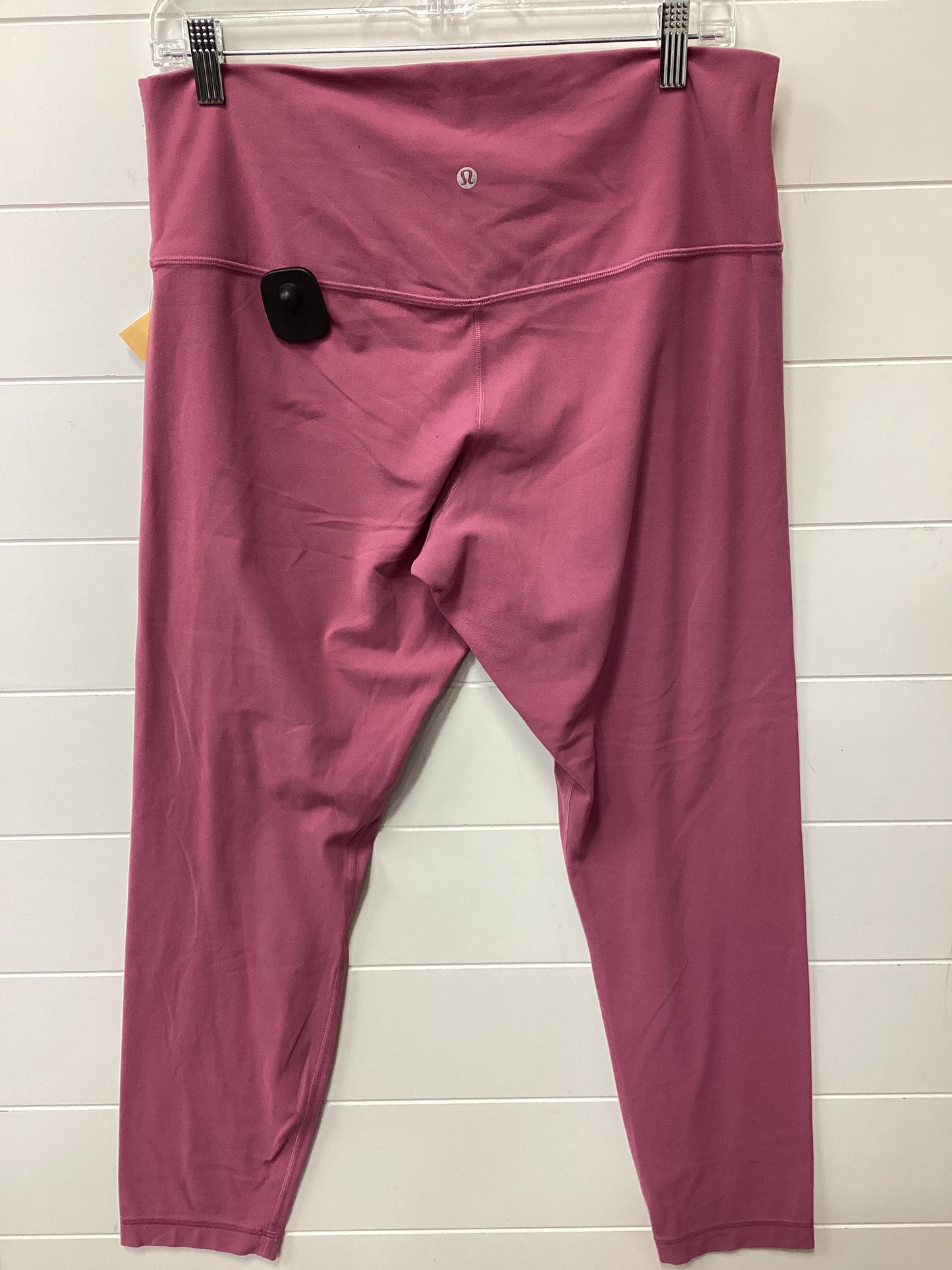 Athletic Capris By Lululemon In Pink, Size:14