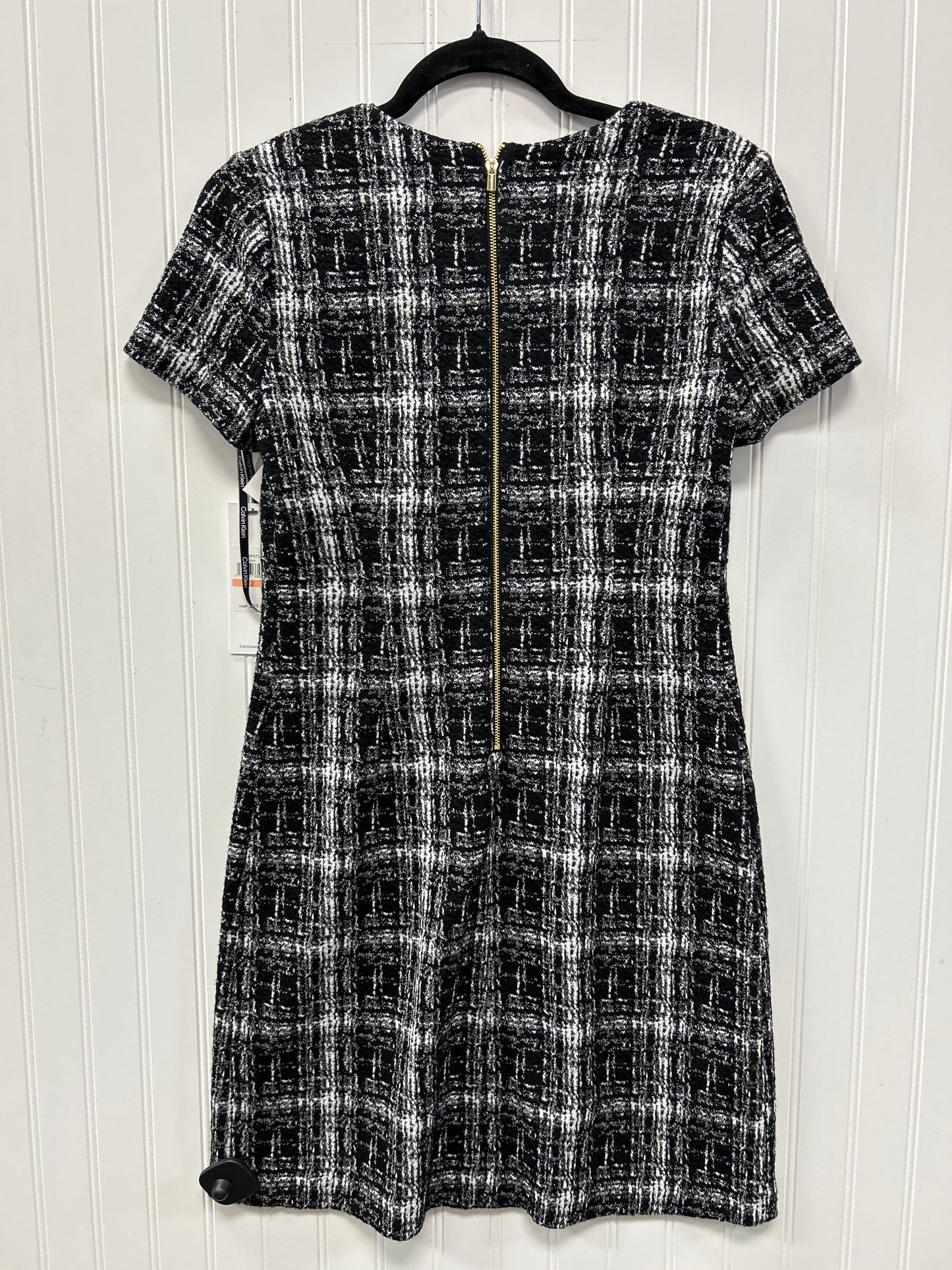 Dress Work By Calvin Klein In Black, Size:2