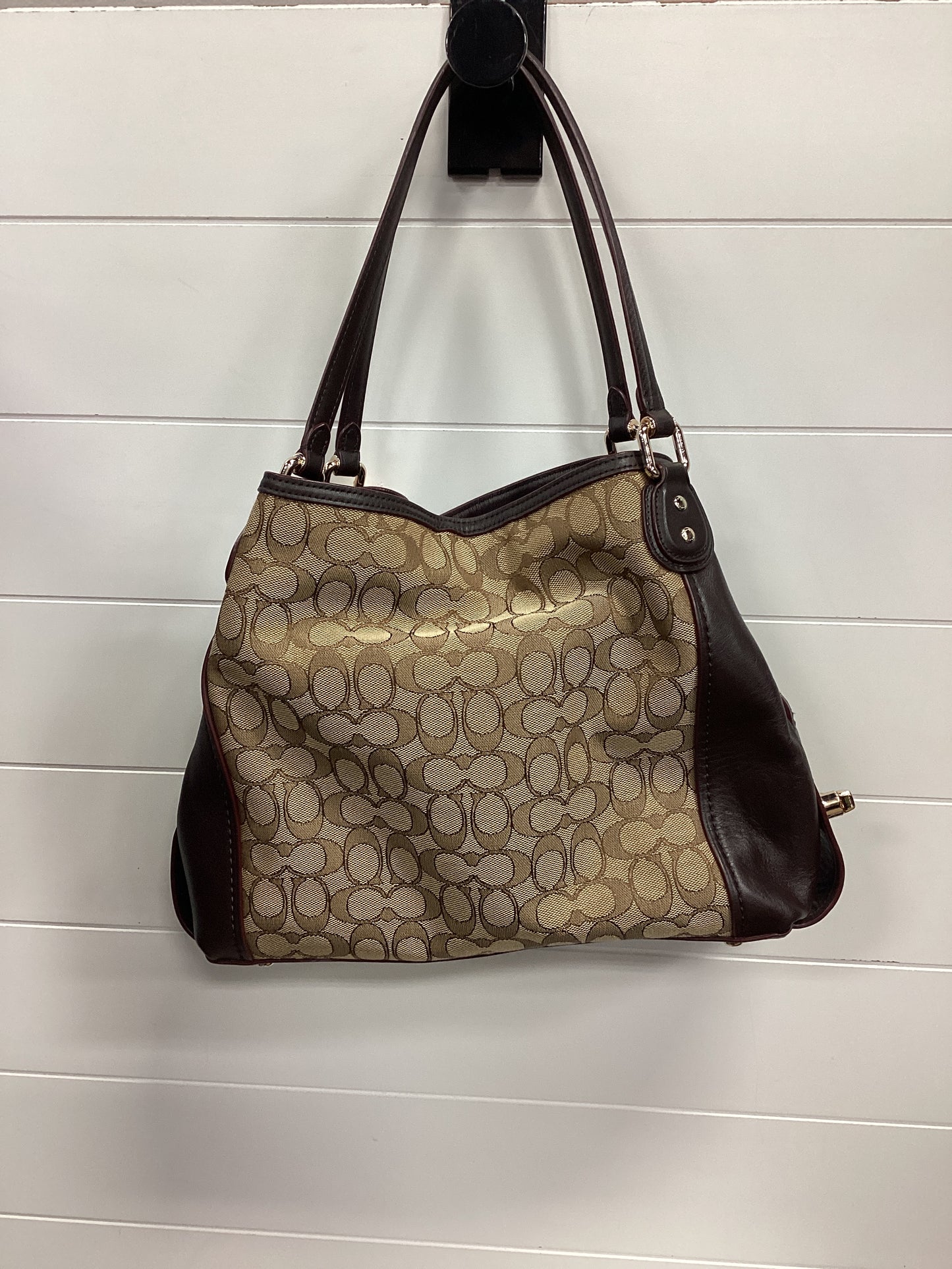 Handbag Designer By Coach In Brown, Size:Medium
