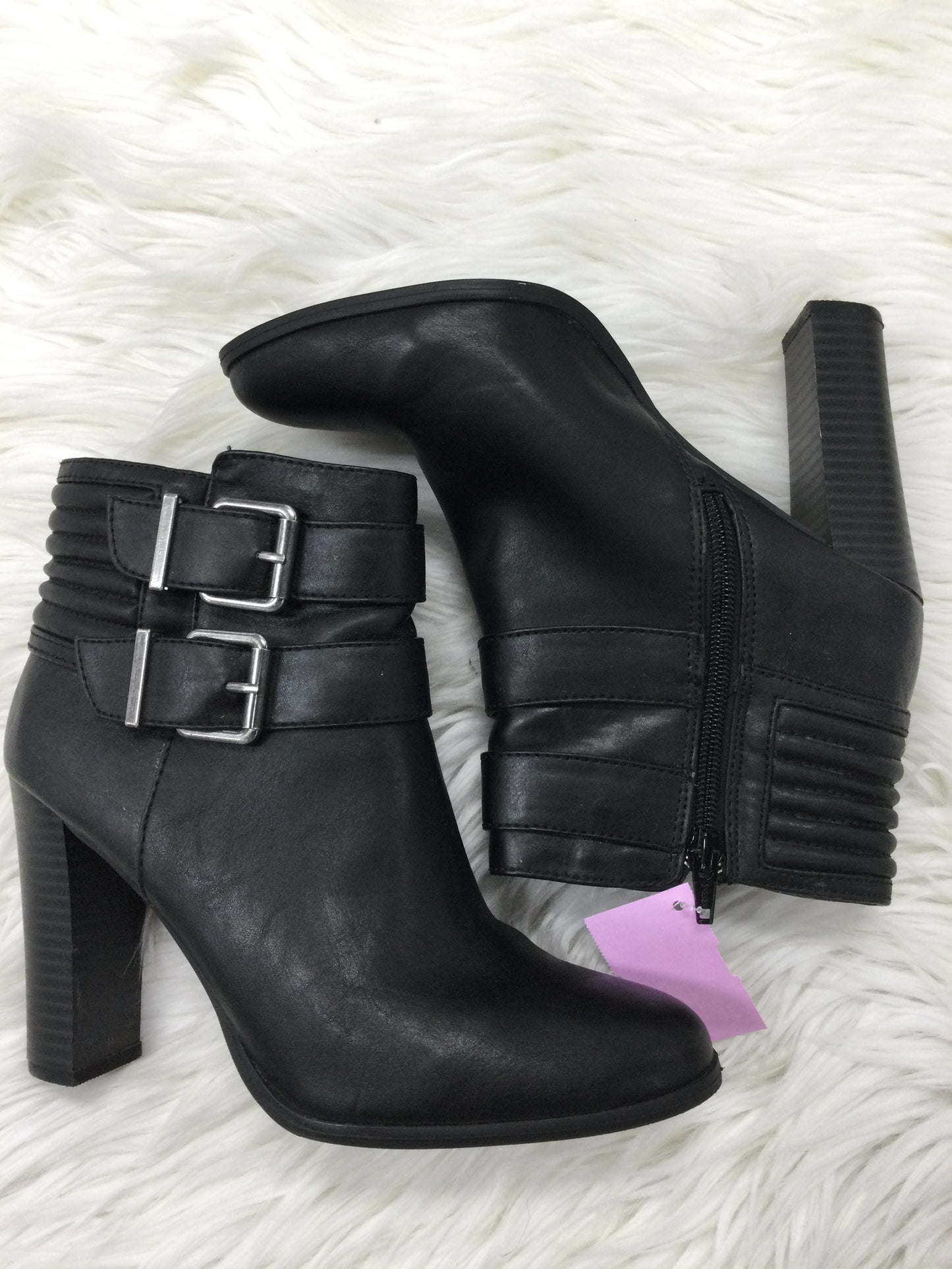 Boots Ankle Heels By Express In Black, Size:7