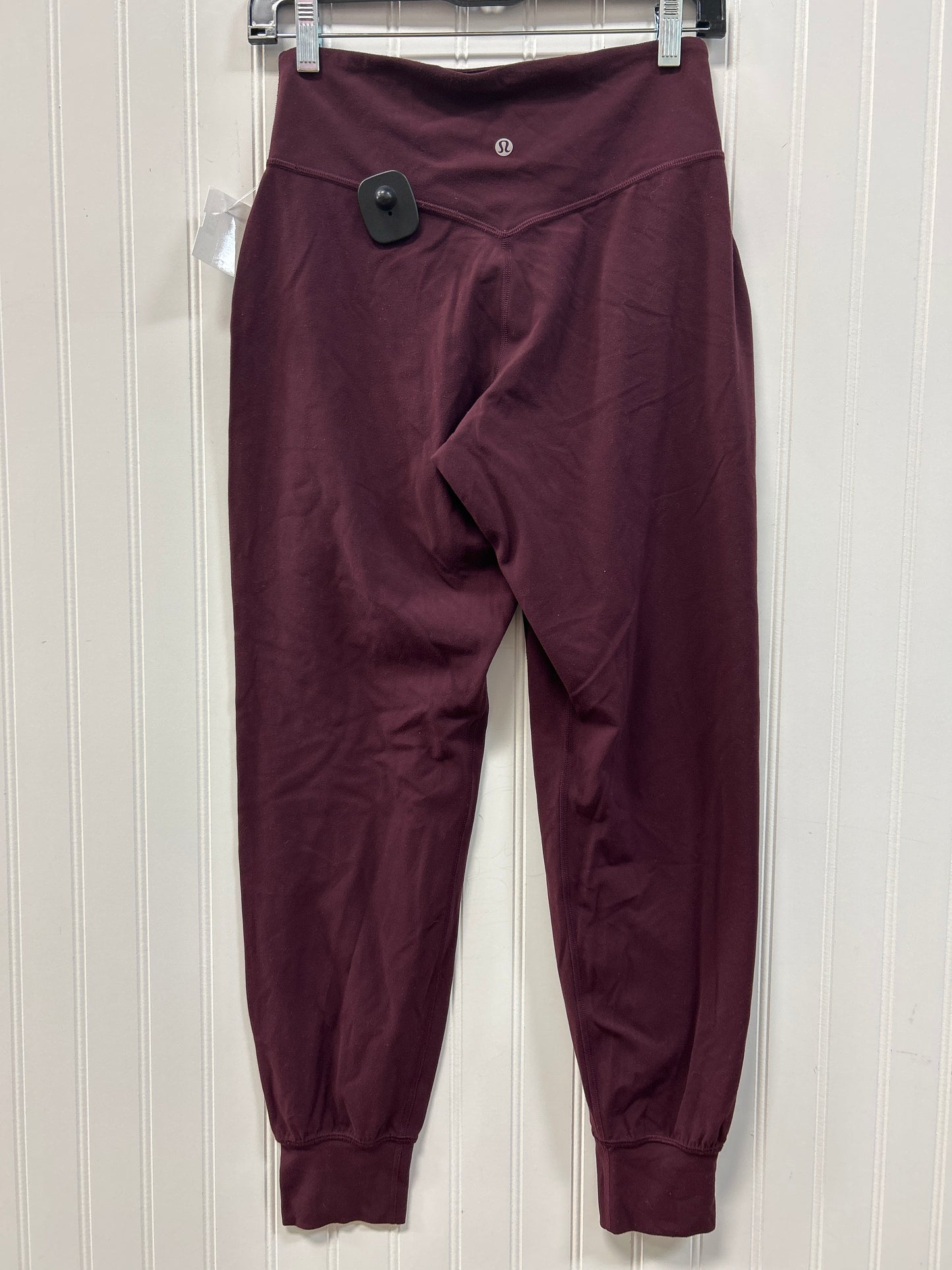 Athletic Leggings By Lululemon In Maroon, Size:6