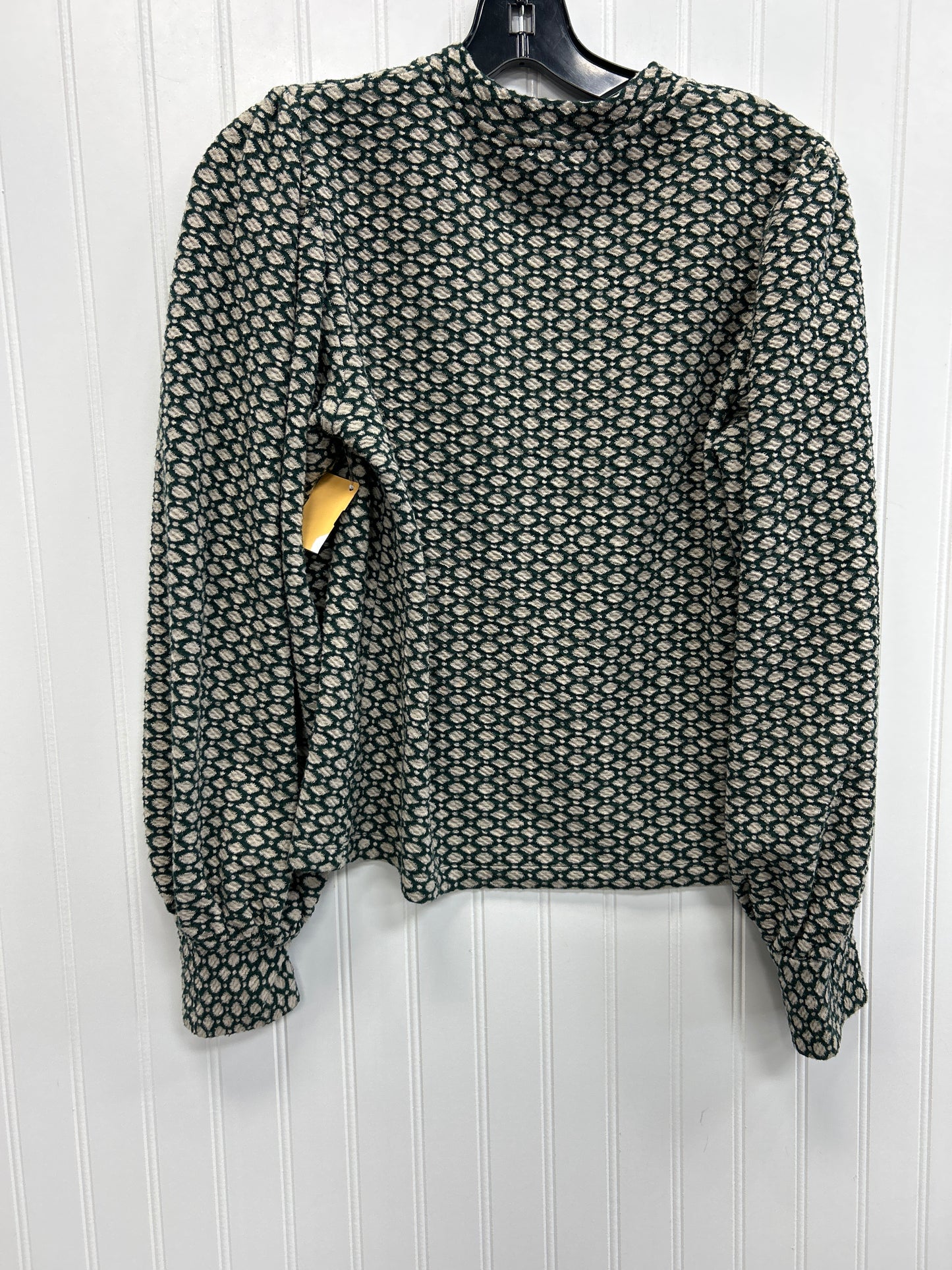 Top Ls By Maeve In Cream & Green, Size:Xs