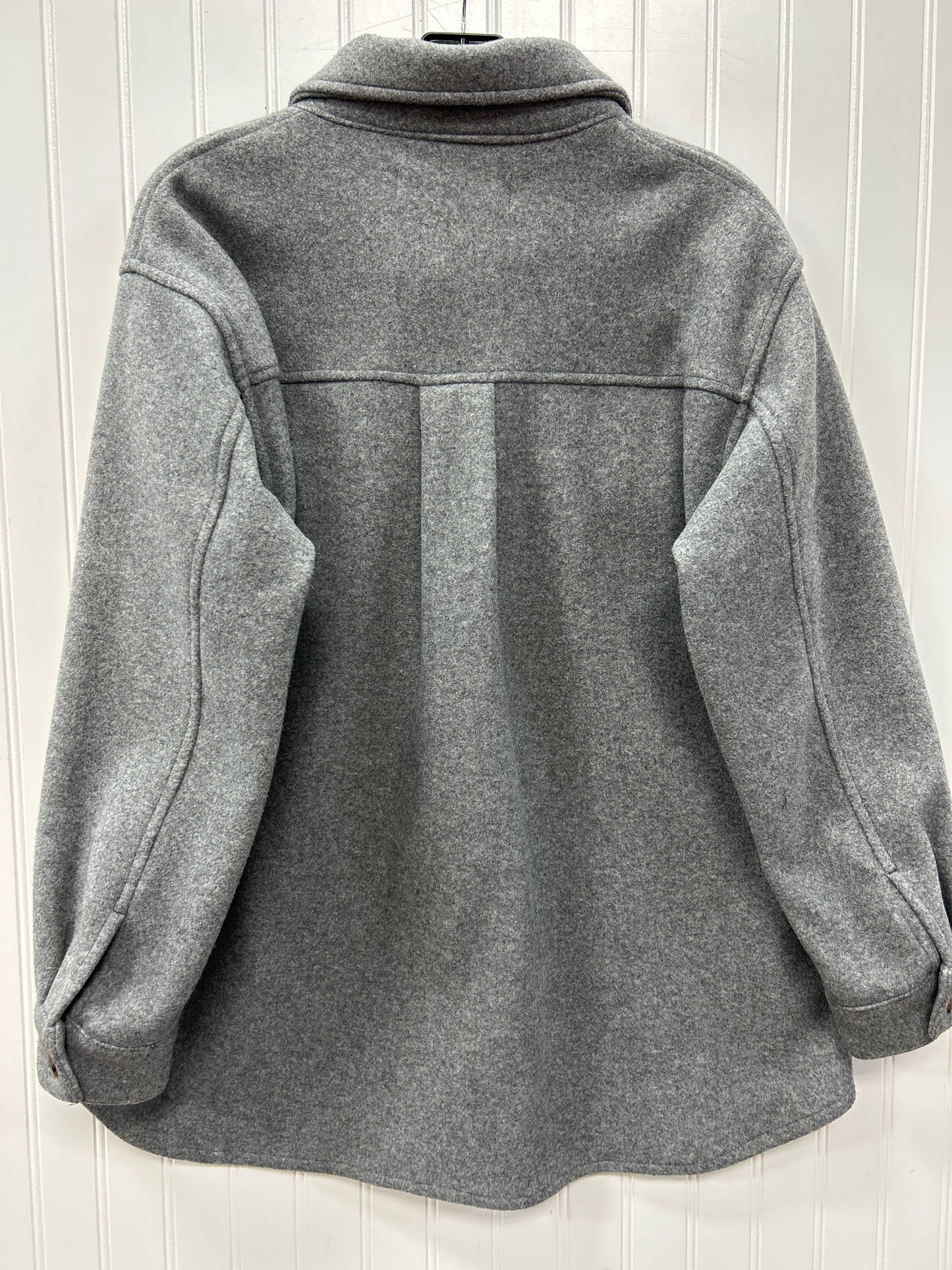 Coat Wool By Love Tree In Grey, Size:S