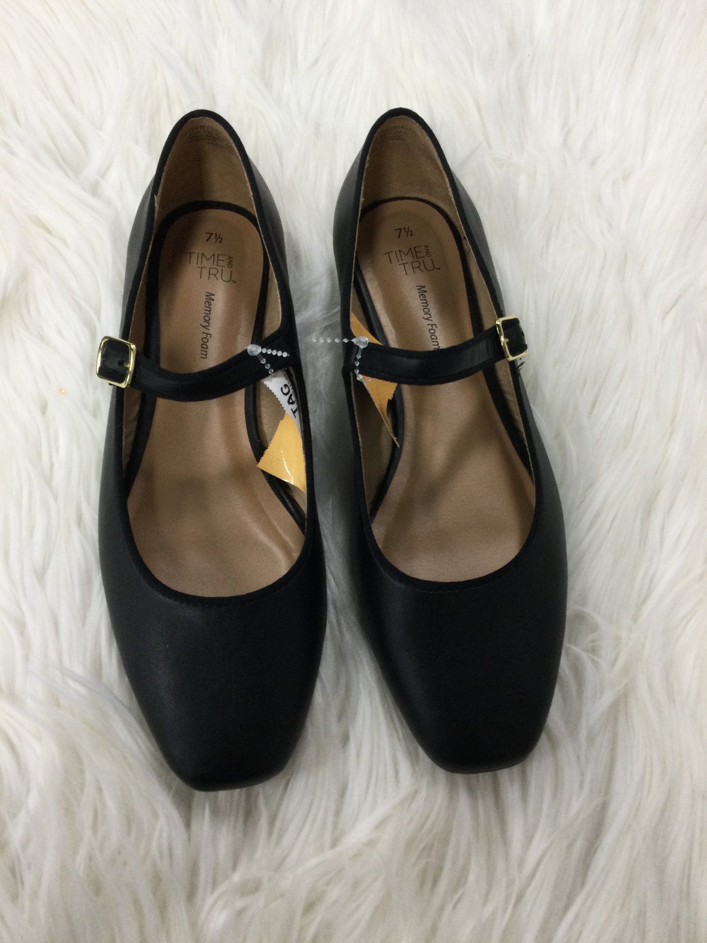 Shoes Flats By Time And Tru In Black, Size:7.5