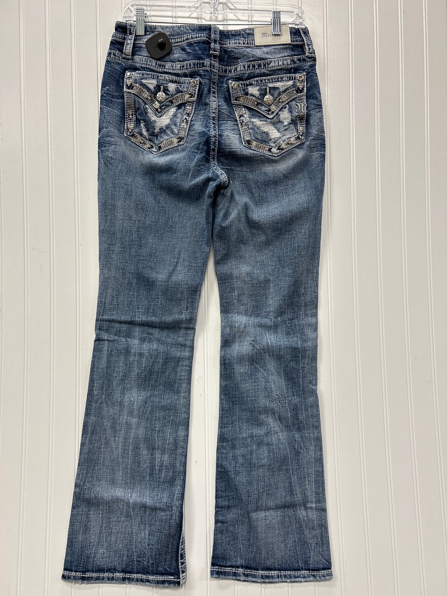 Jeans Boot Cut By Miss Me In Blue Denim, Size:8