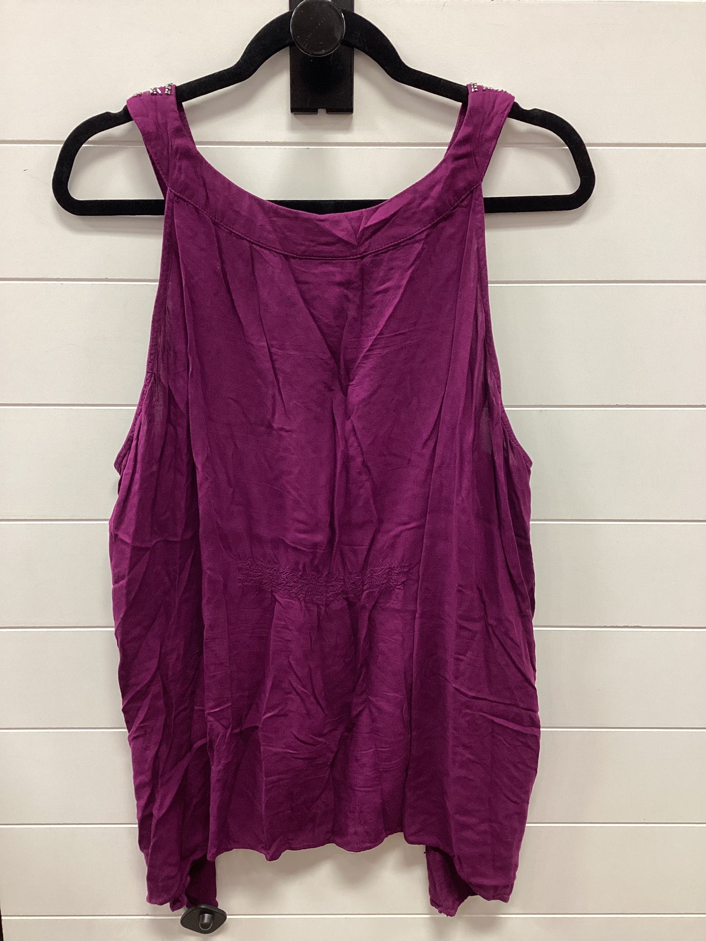 Top Sleeveless By Lane Bryant In Purple, Size:2X