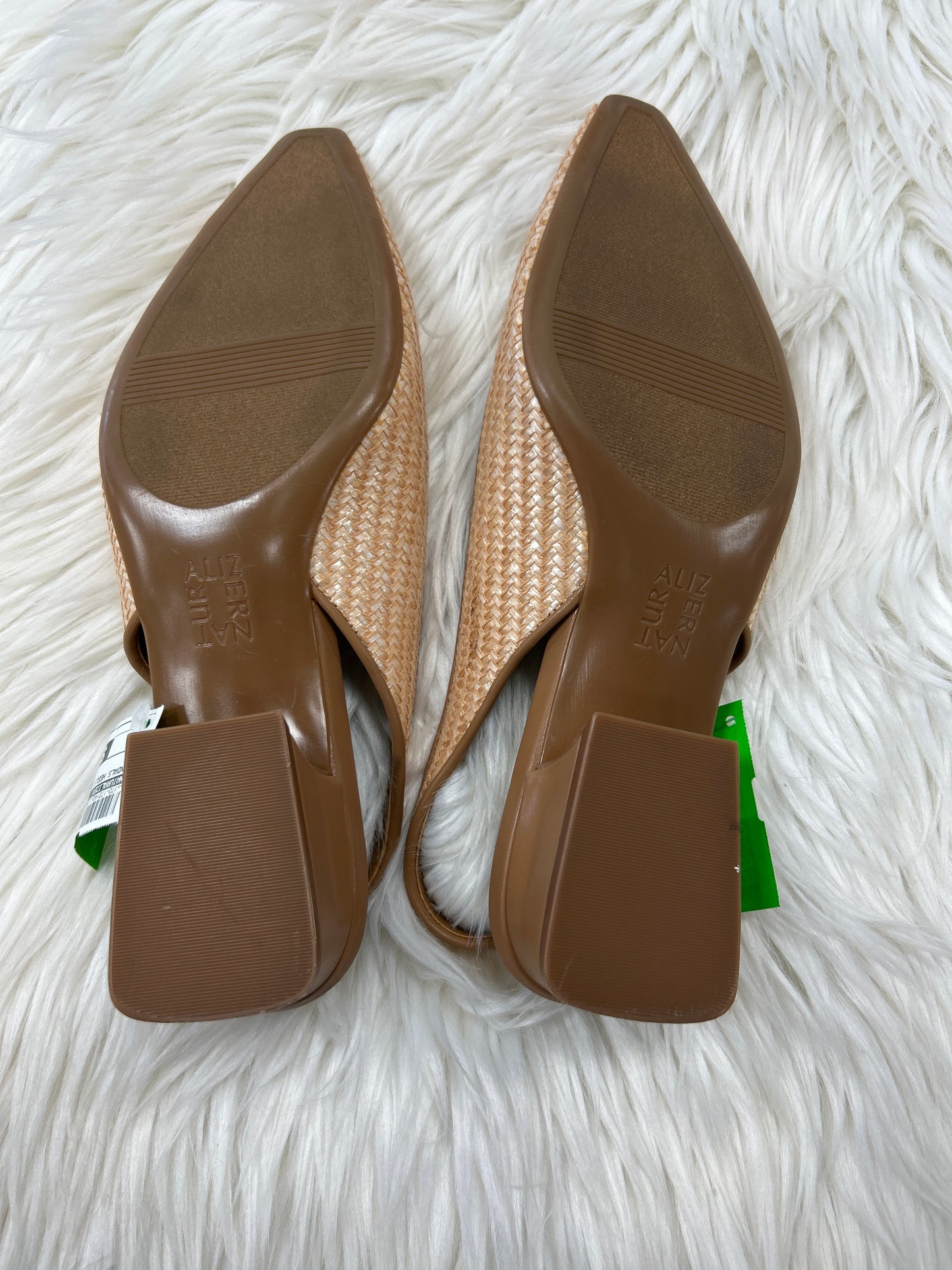 Sandals Heels Block By Naturalizer In Tan, Size:9
