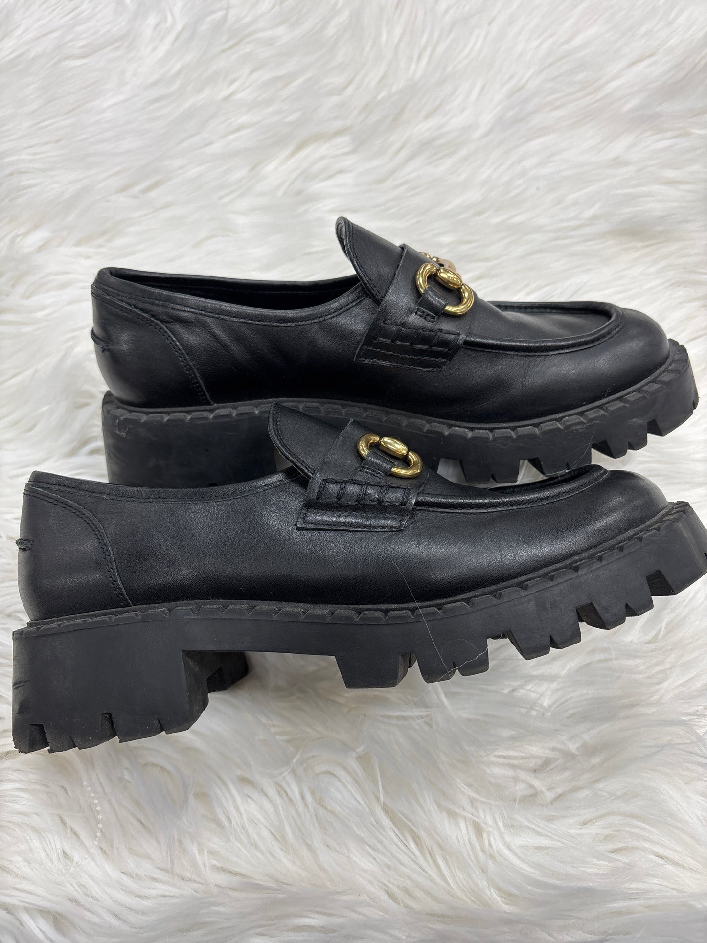 Shoes Flats By Mng In Black, Size:9