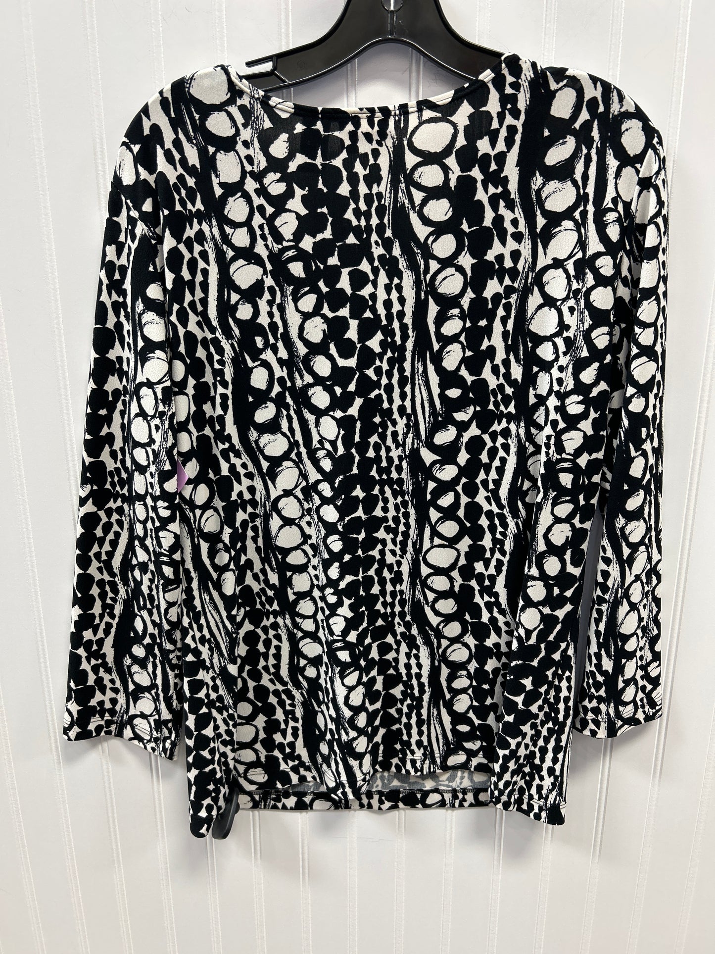 Top Ls By Chicos In Black & White, Size:S