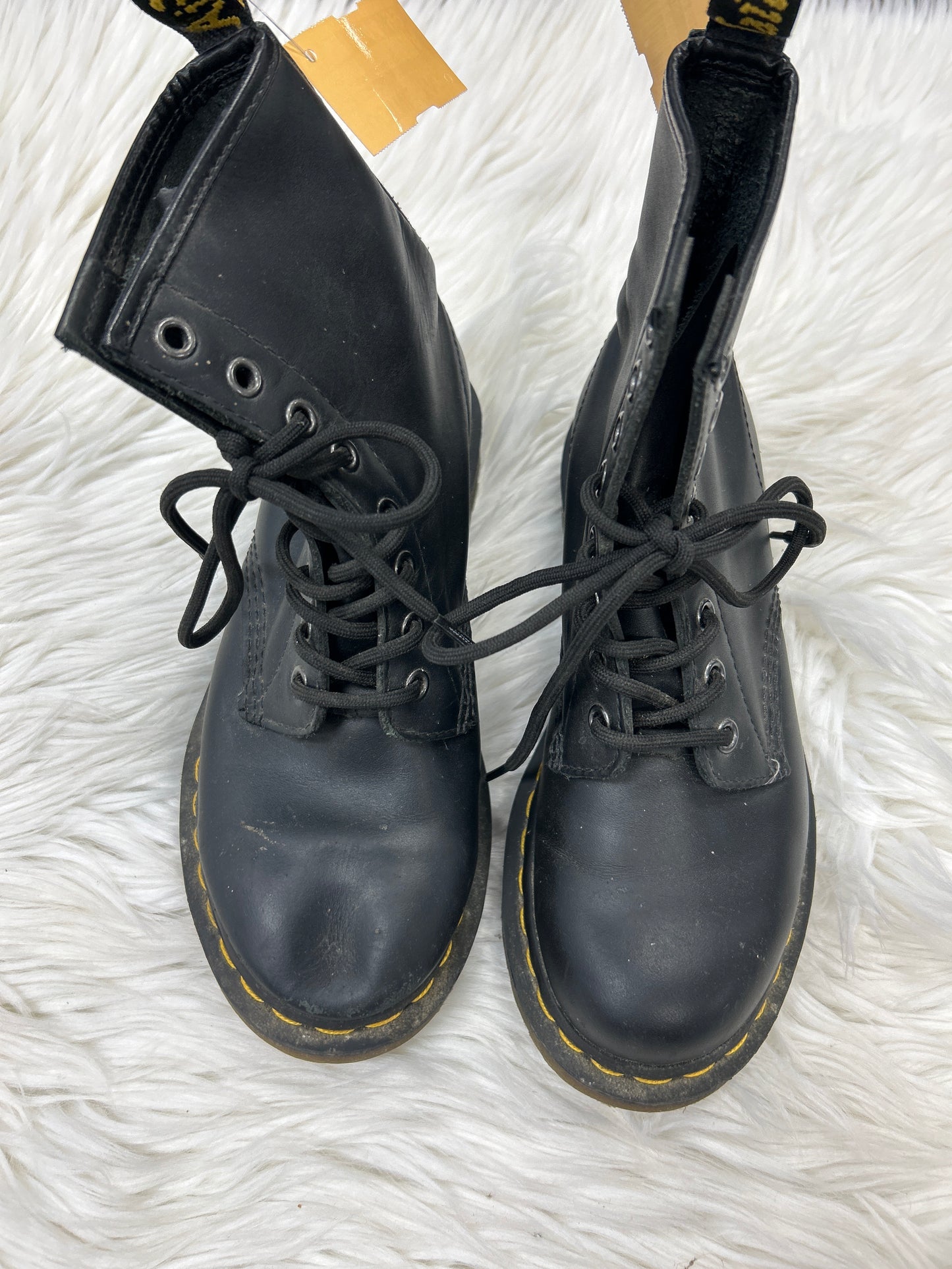 Boots Ankle Heels By Dr Martens In Black, Size:6