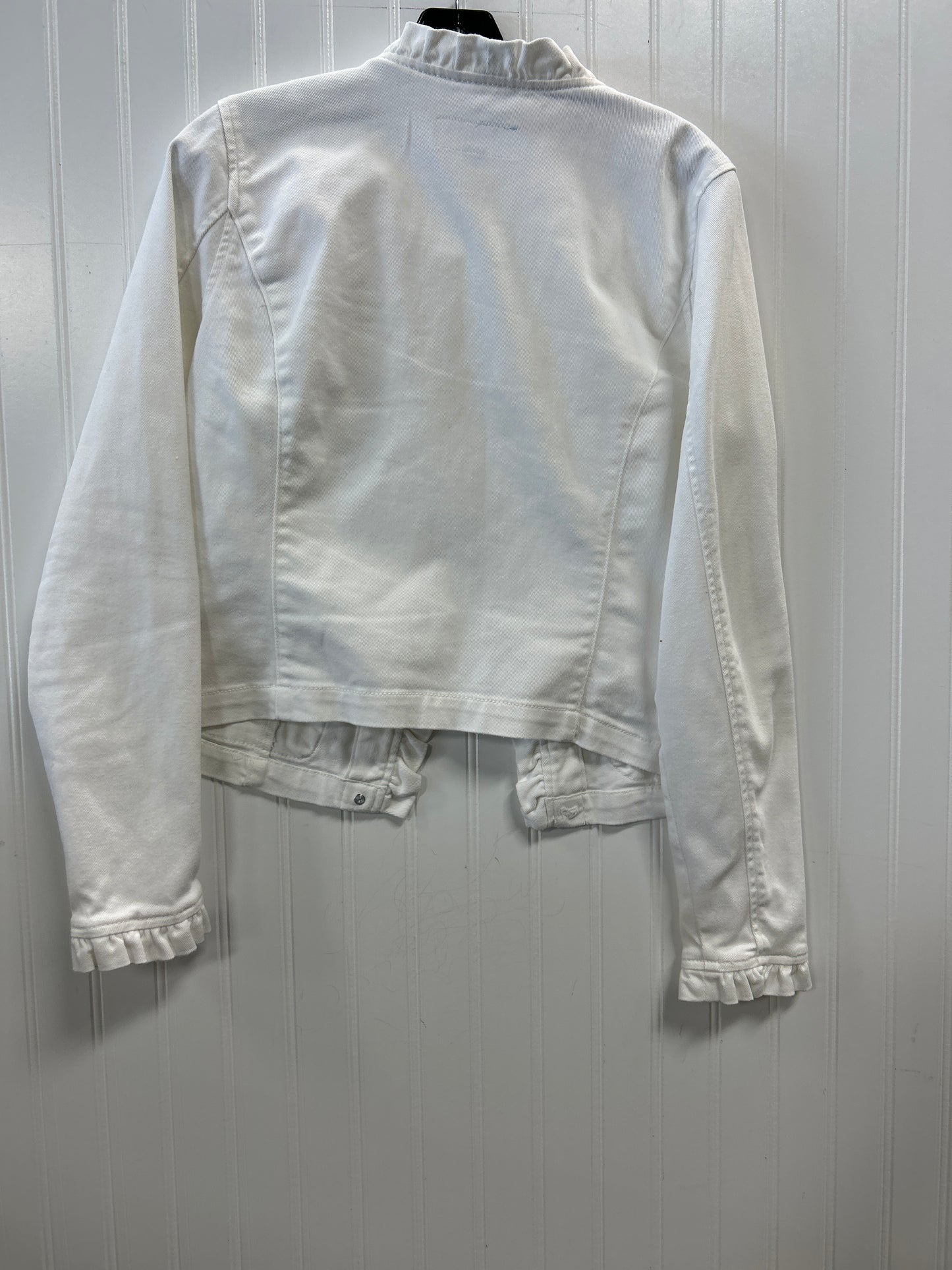 Jacket Denim By Draper James Rsvp In White Denim, Size:M