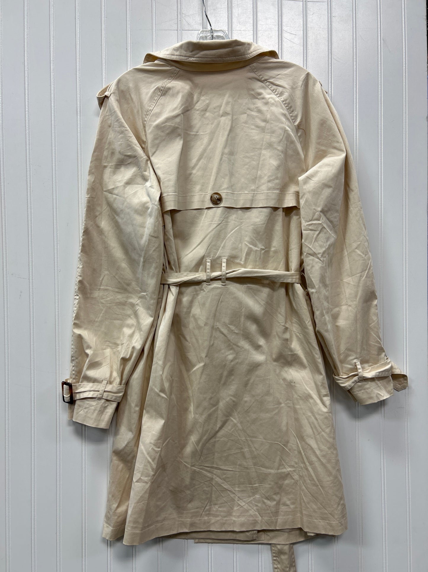 Coat Trench Coat By Easel In Tan, Size:M
