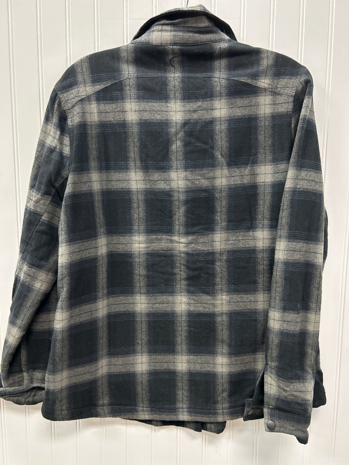 Jacket Fleece By Zyia In Black & Grey, Size:M