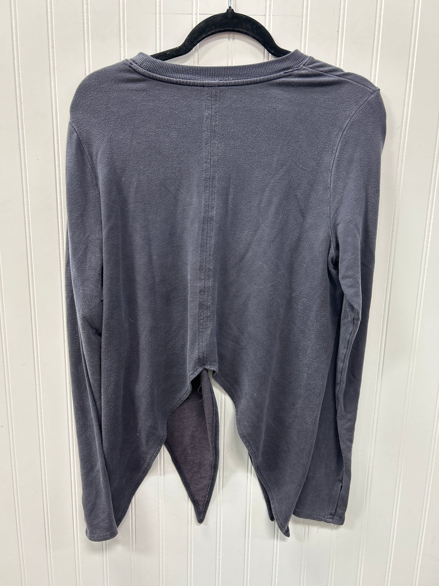 Athletic Top Ls Collar By Athleta In Grey, Size:M