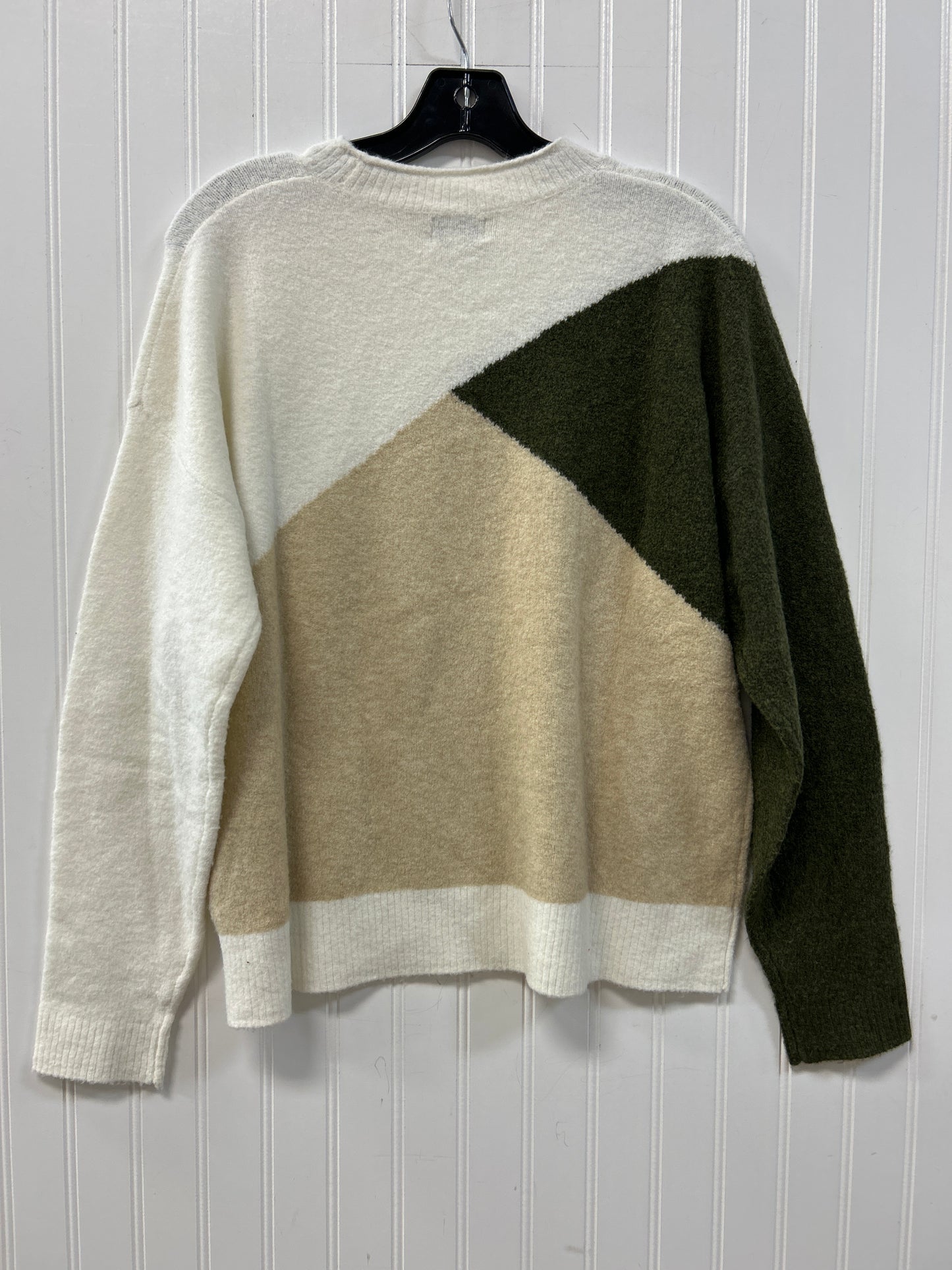 Sweater By J. Crew In Green & White, Size:M