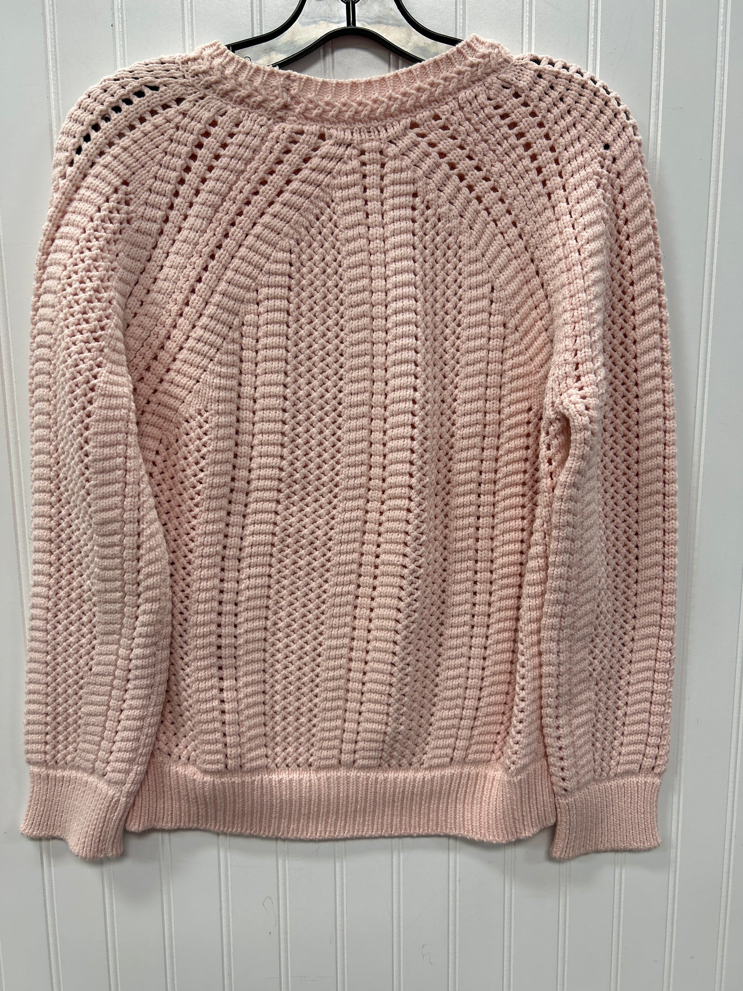 Sweater By Tahari In Pink, Size:M