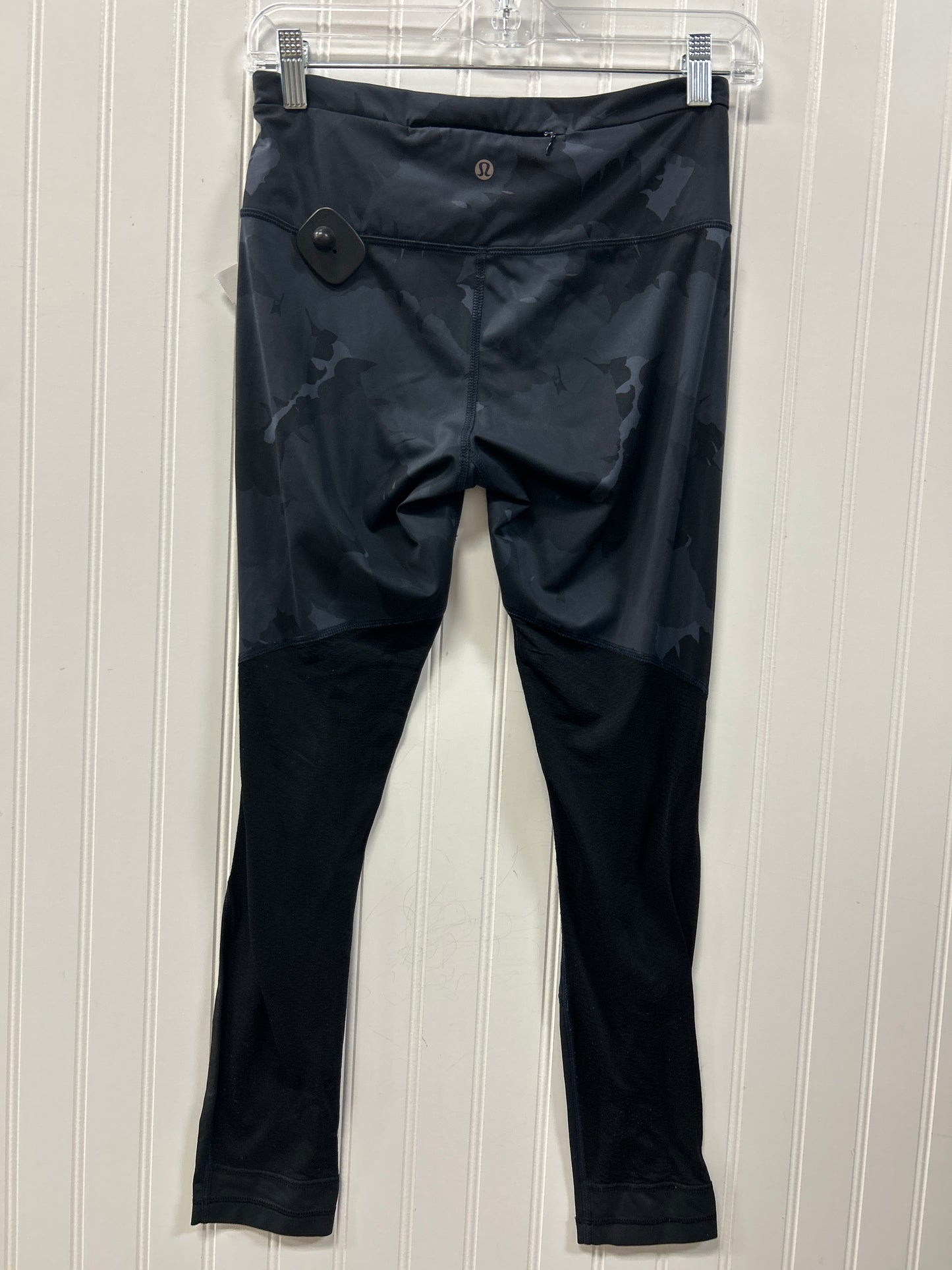 Athletic Leggings By Lululemon In Black & Grey, Size:6