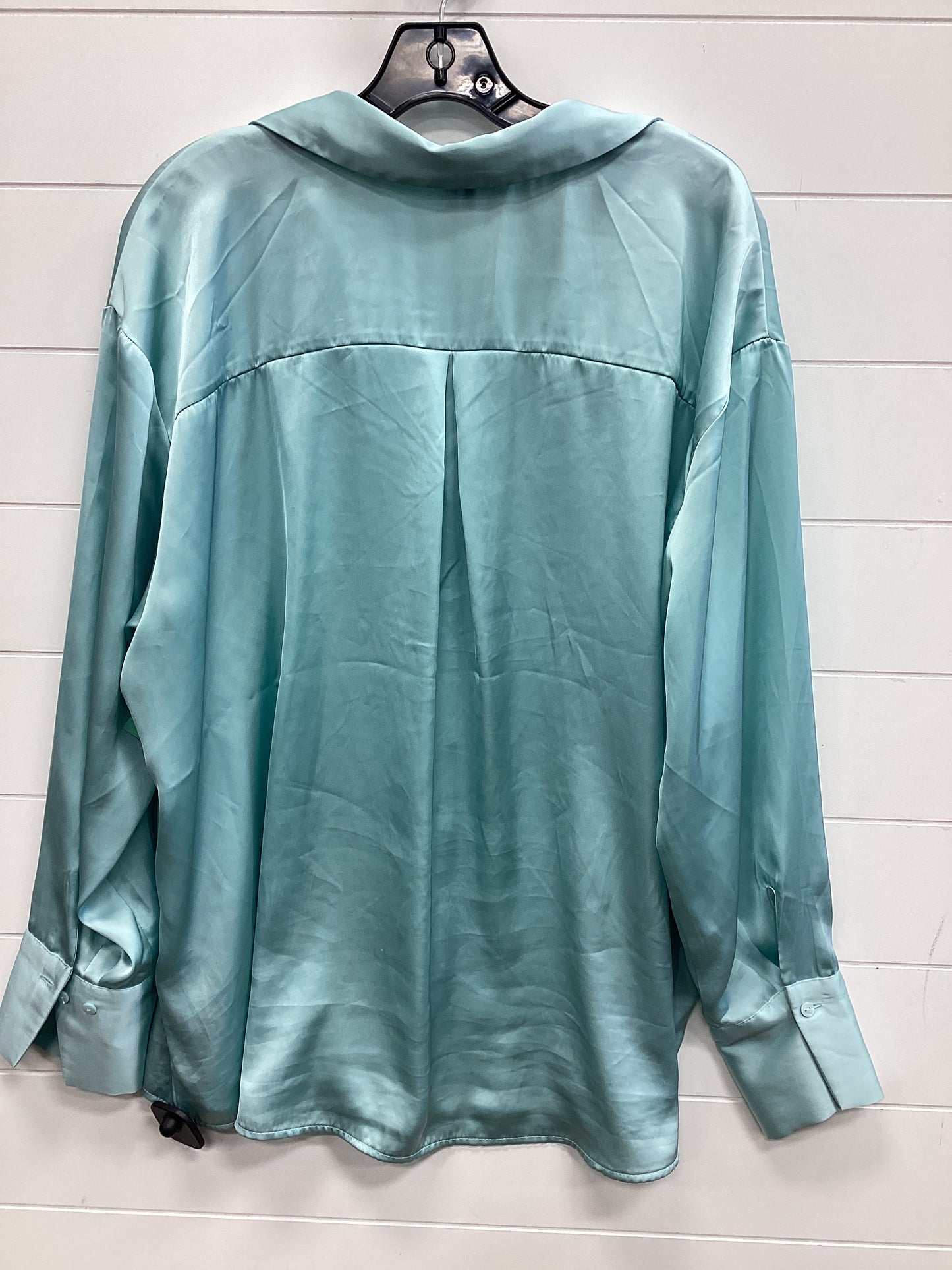 Blouse Ls By Torrid In Teal, Size:2X