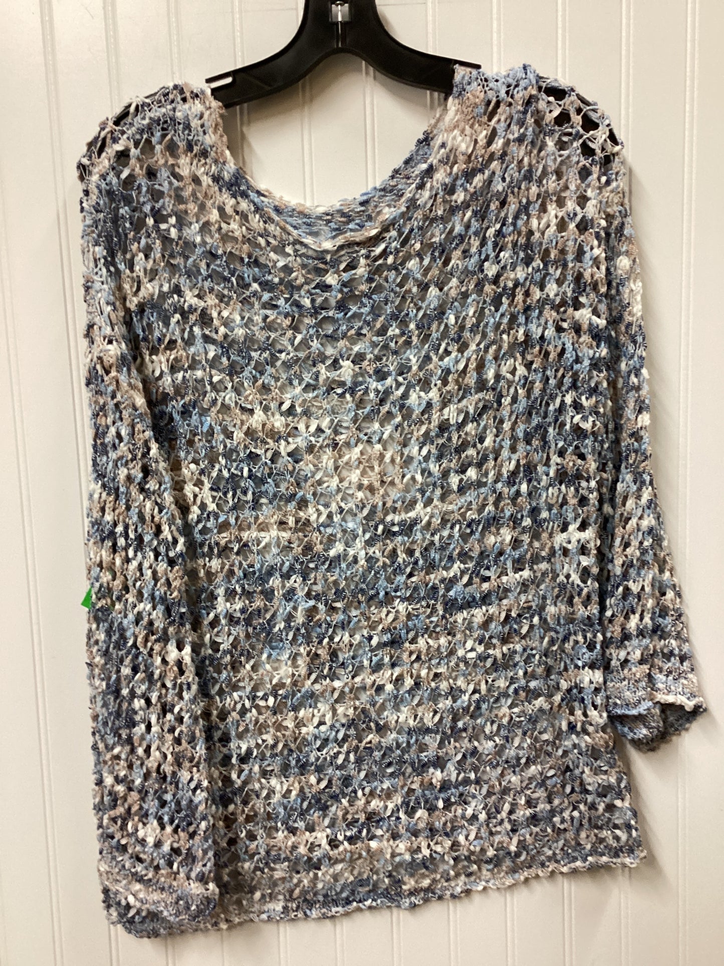 Blouse Ls By Charlie B In Blue, Size:L