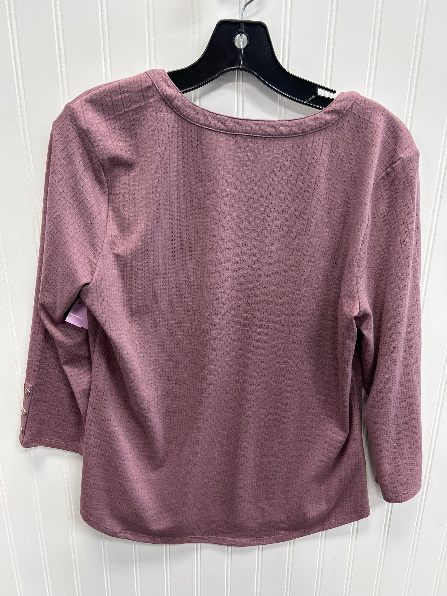 Top Ls By Liz Claiborne In Purple, Size:L