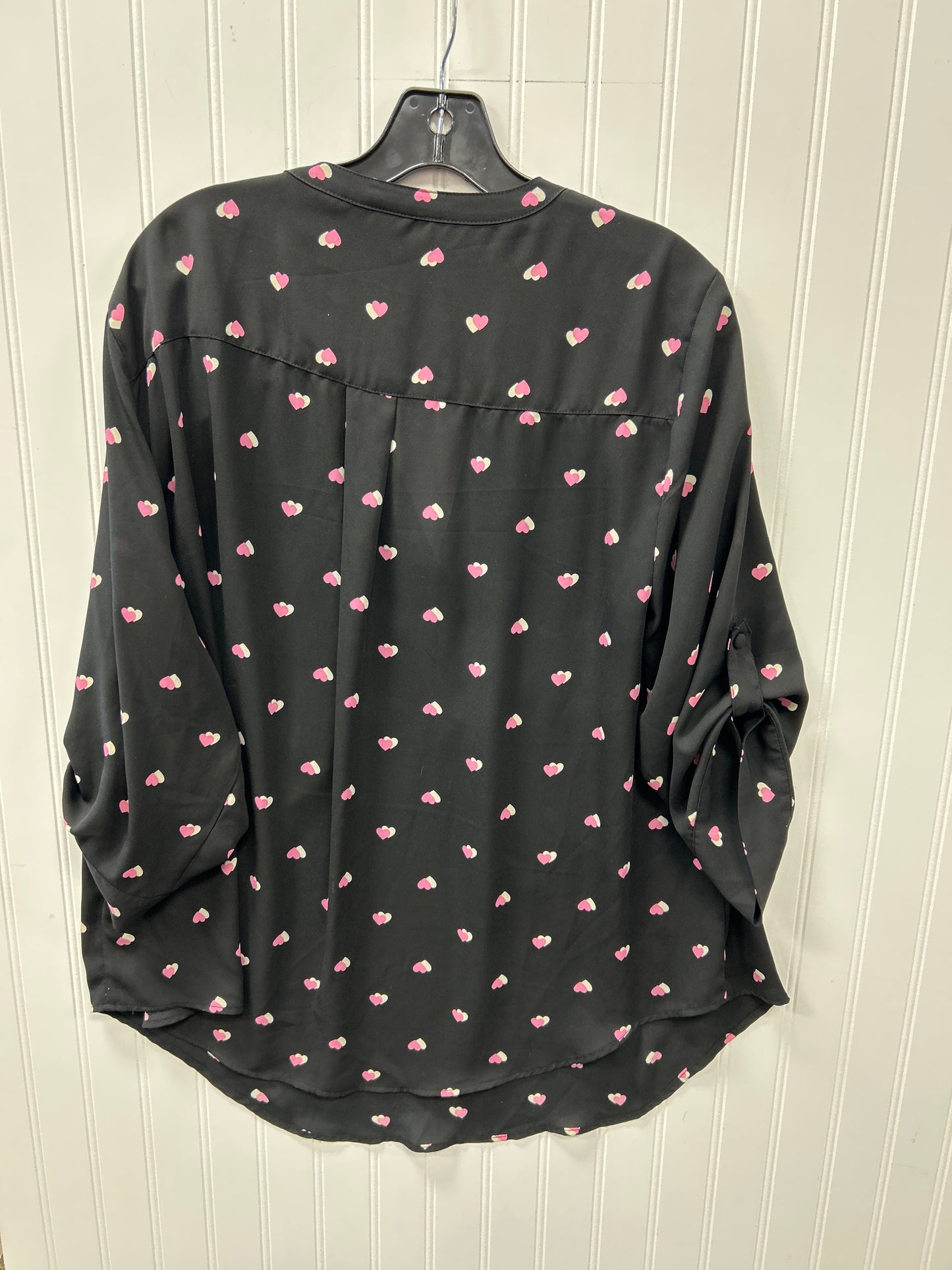 Blouse Ls By Torrid In Black, Size:2X