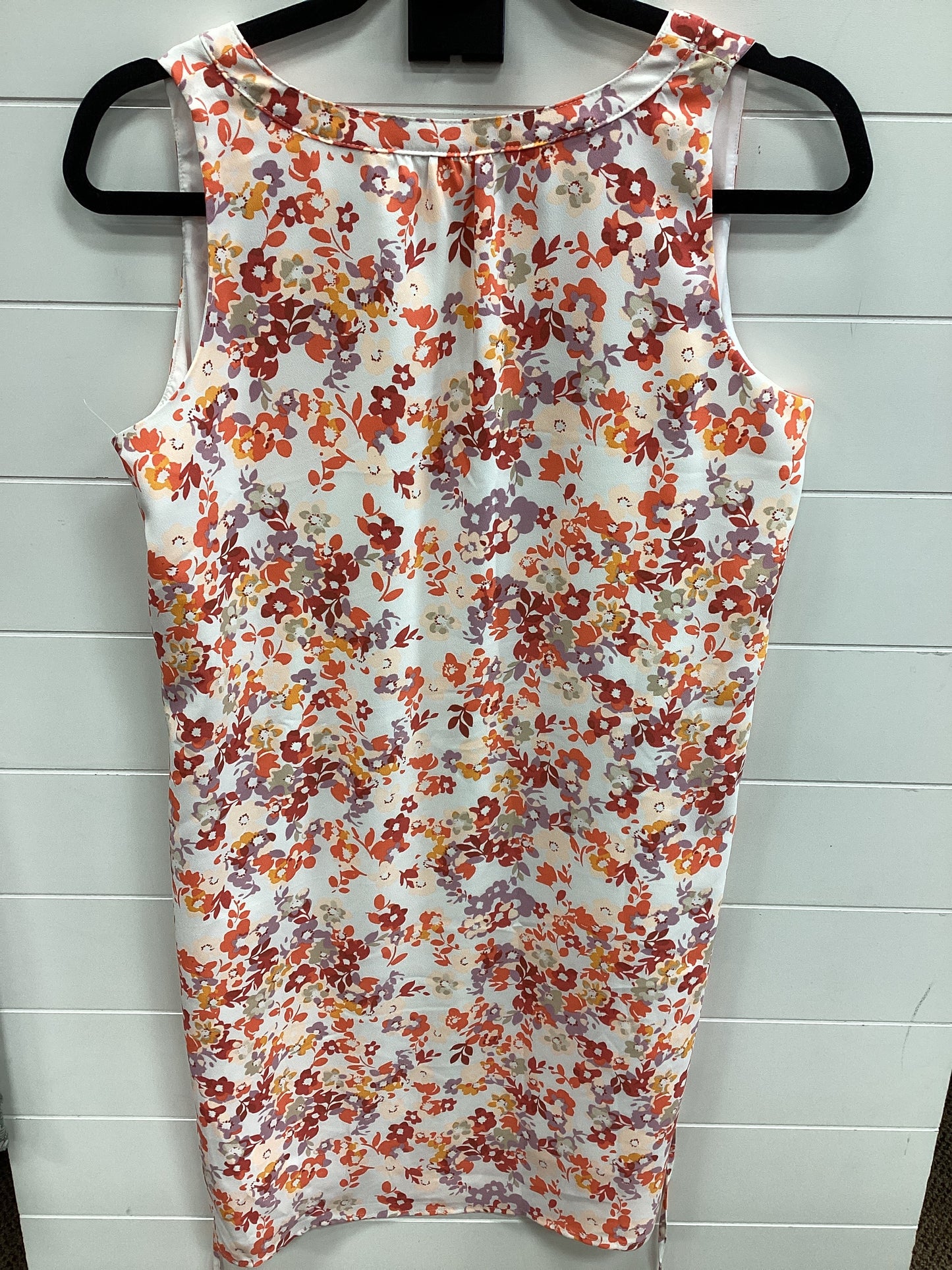 Dress Casual Midi By Loft In Orange & White, Size:S