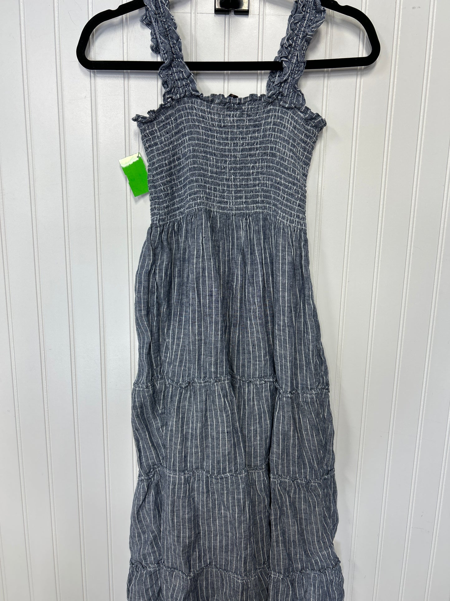 Dress Casual Midi By Quince In Blue, Size:S